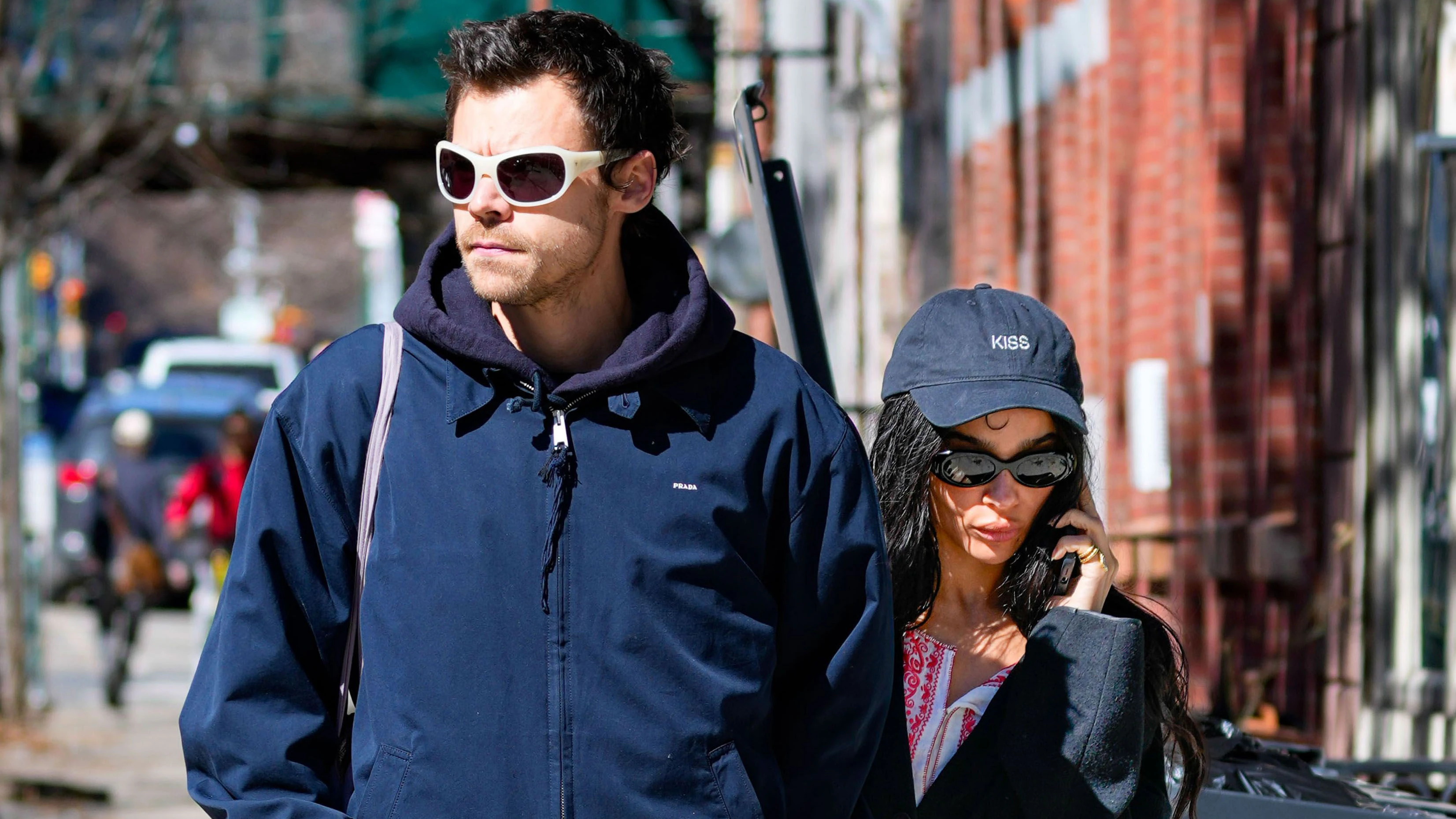 Harry Styles und Zoë Kravitz am 9. März 2026 in Manhattan, New York City.