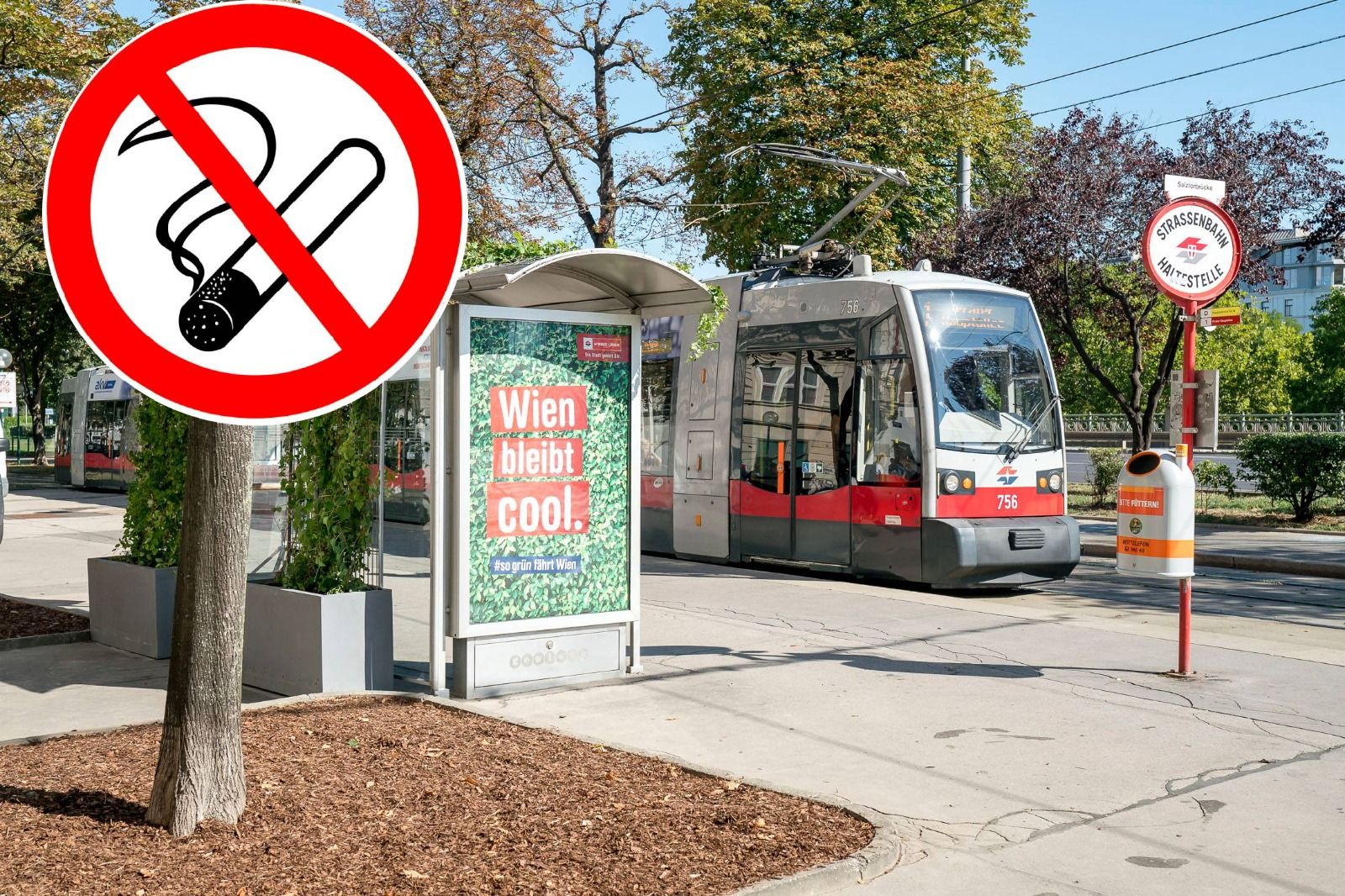 Antrag der Jungen Generation Wien am SPÖ-Parteitag: Rauchverbot an Haltestellen.