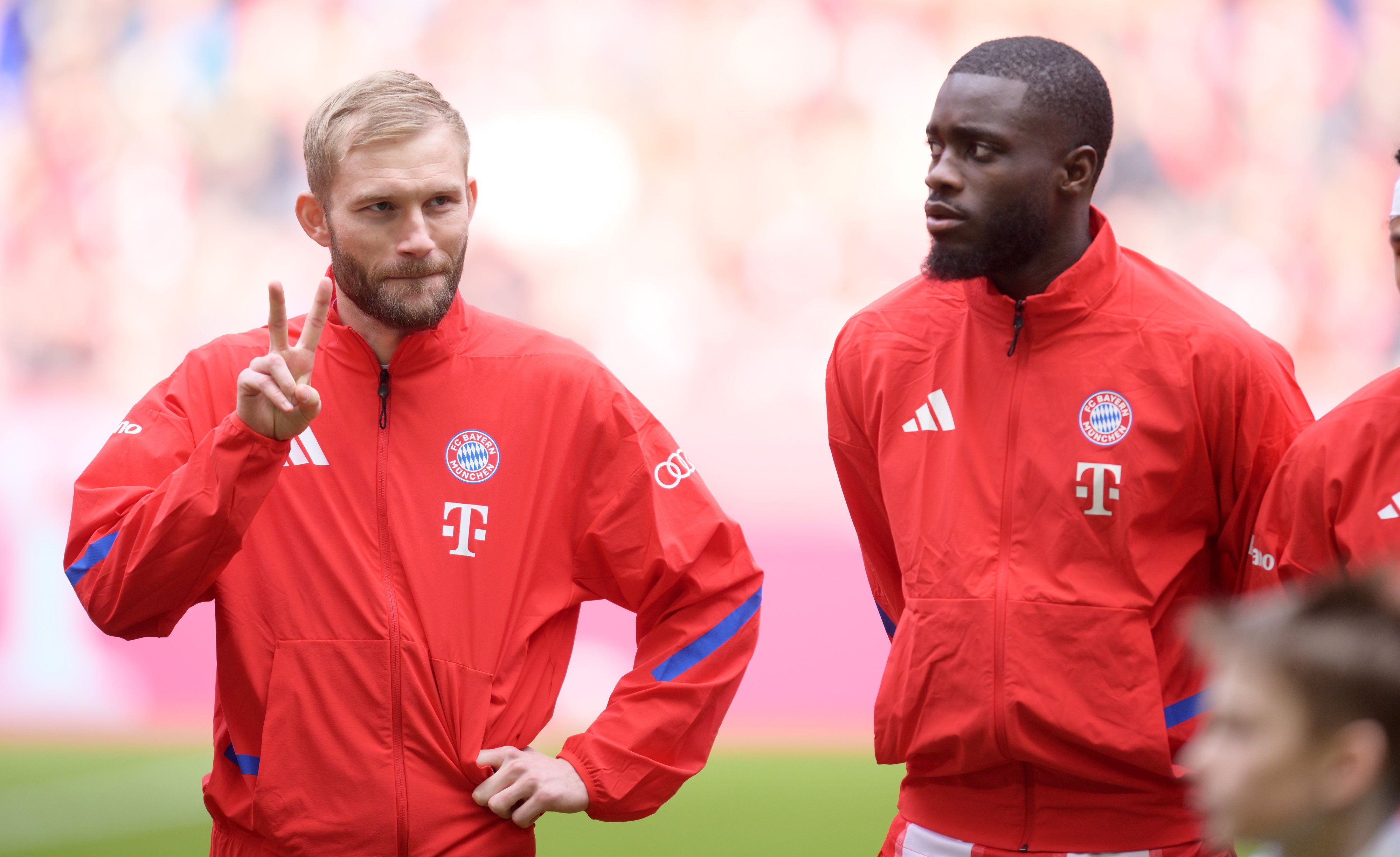 Konrad Laimer und Dayot Upamecano.