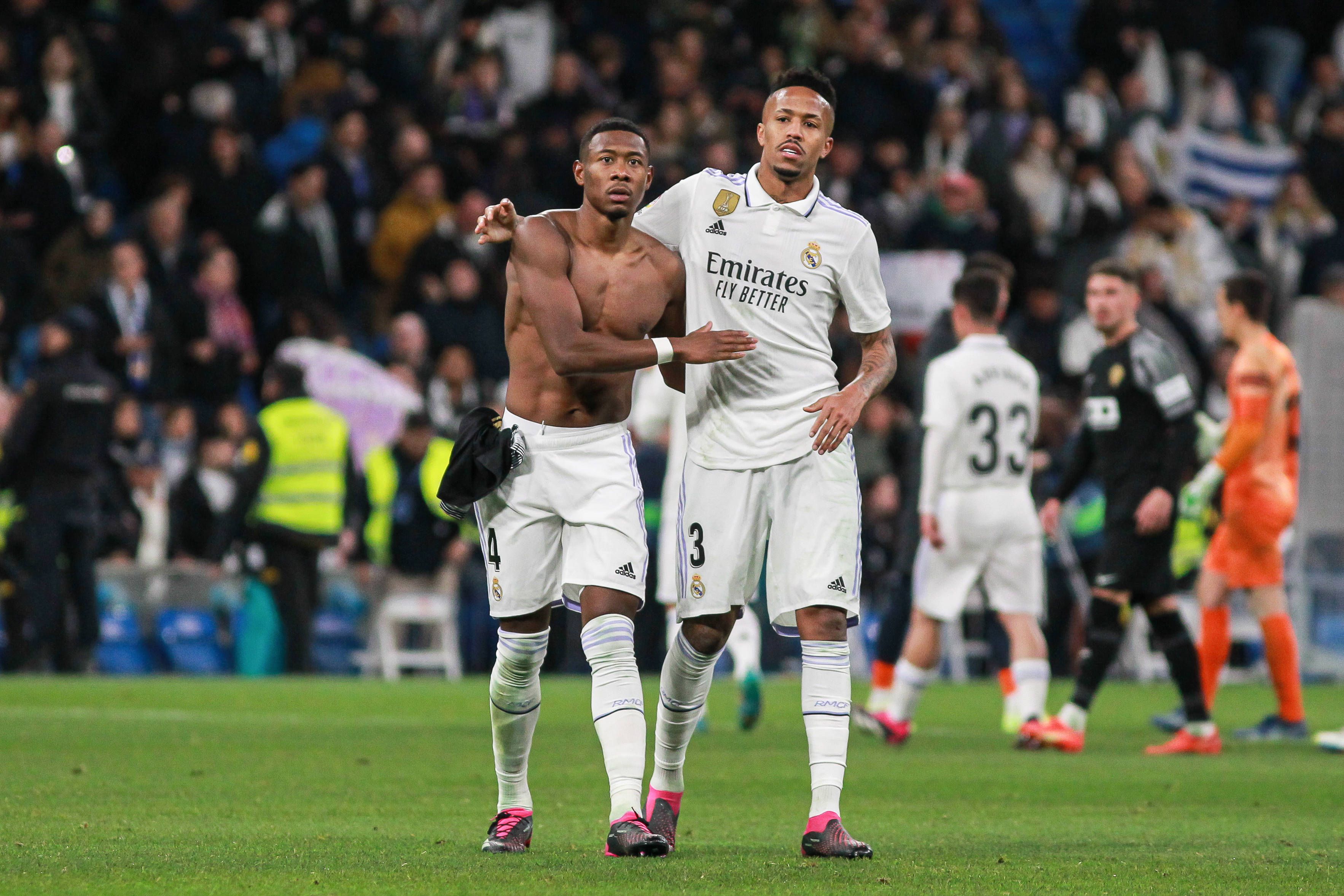 David Alaba und Eder Militao bildeten bei Real das Innenverteidiger-Duo. 