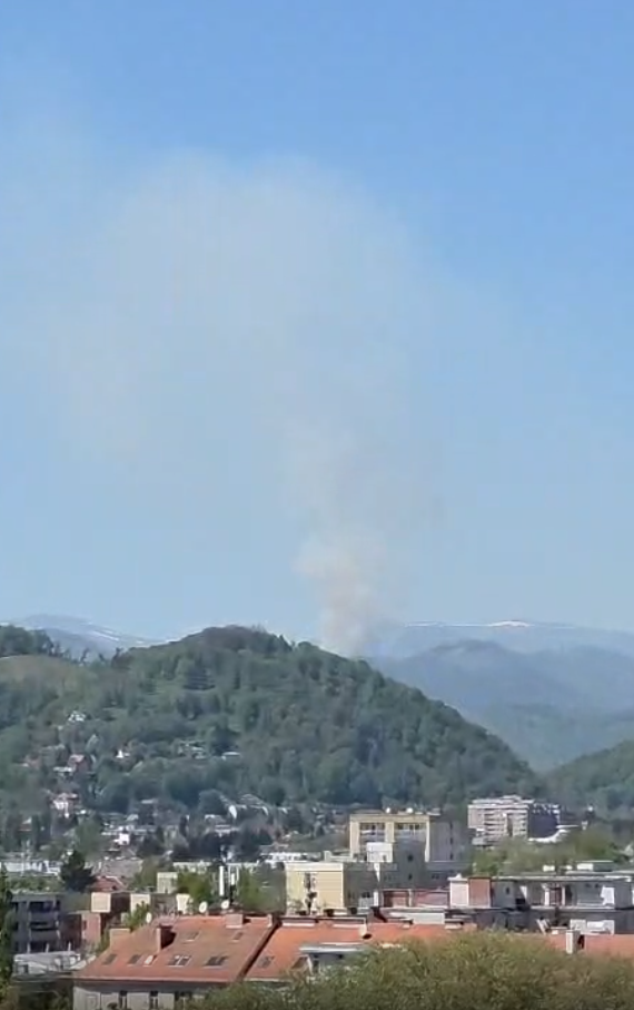Eine hohe Rauchsäule nördlich von Graz erregte am Samstag Aufsehen.