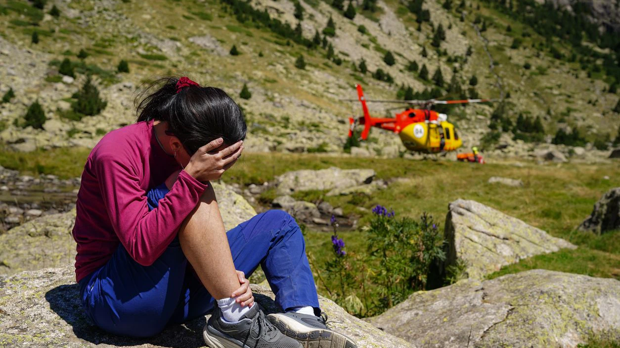 Die Frau wurde mit dem Hubschrauber in Spital gebracht (Symbolbild).