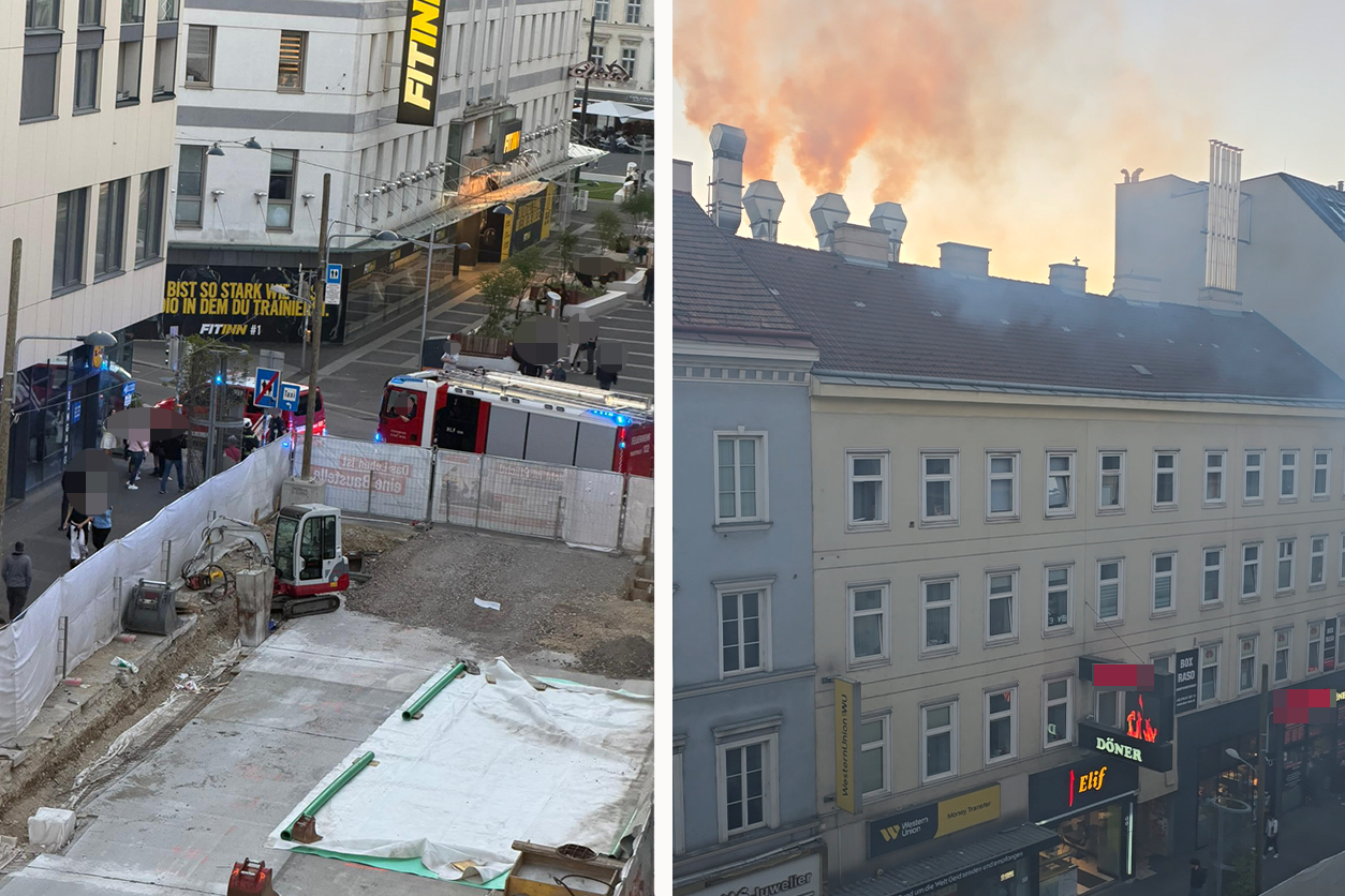 In der Favoritenstraße kam es am Samstagabend zu einem Lokalbrand.