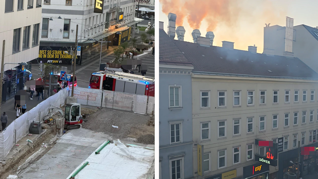 In der Favoritenstraße kam es am Samstagabend zu einem Lokalbrand.