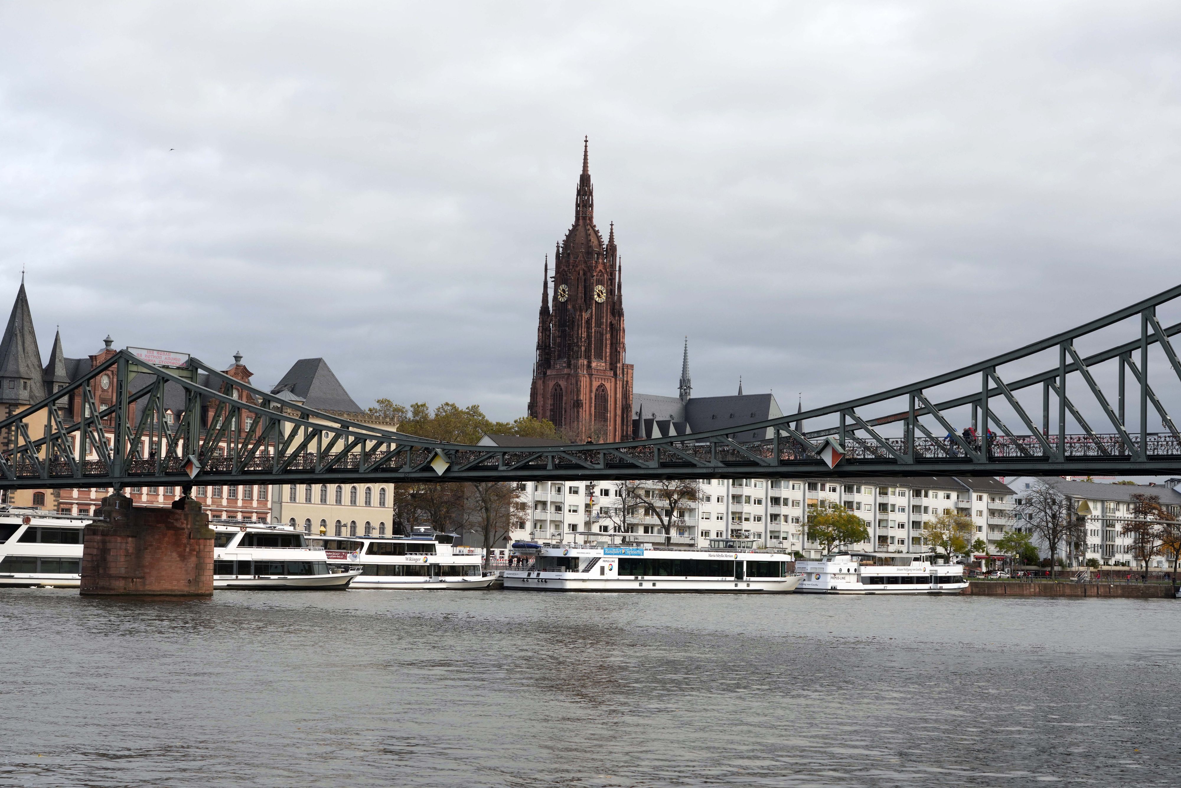 Das Fahrzeug durchbrach ein Schutzgitter an der Lindleystraße und stürzte von einer Kaimauer acht Meter tief in ein Hafenbecken des Mains.