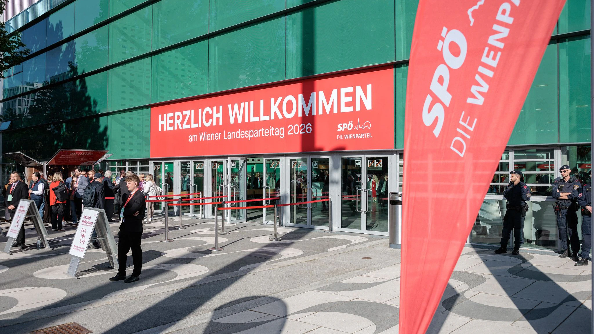 SPÖ Landesparteitag in der Messe Wien. 