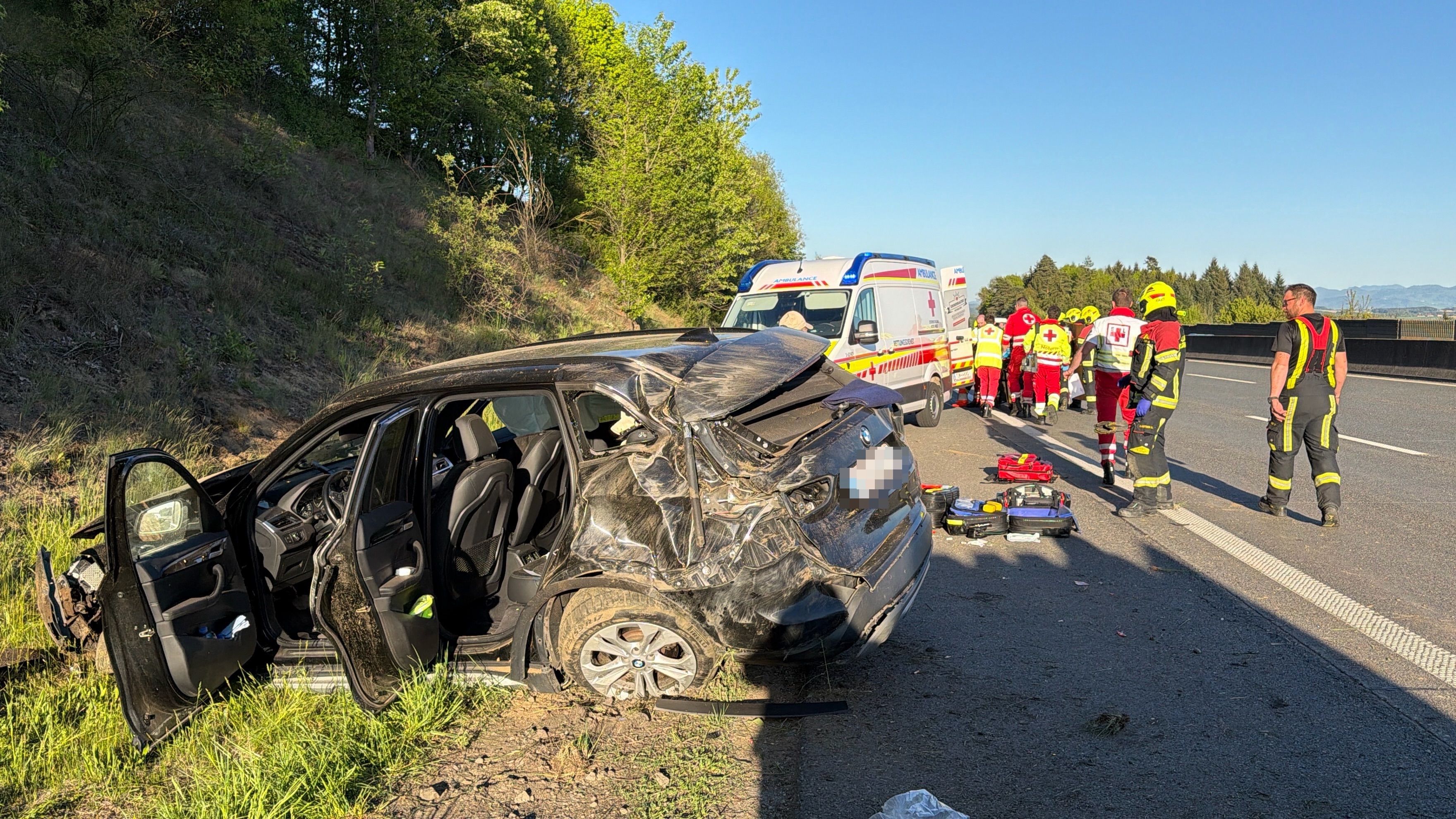 Schwerer Verkehrsunfall auf der A1