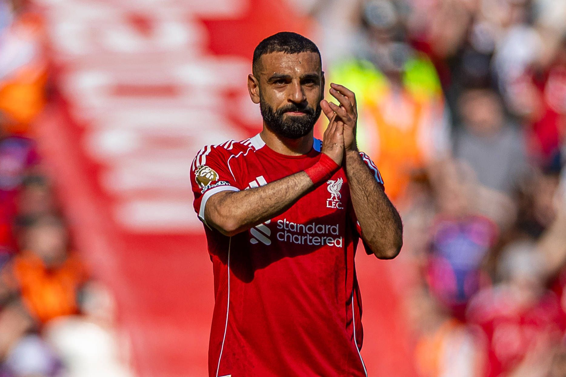 Mohamed Salah bekam bei seiner Auswechslung Standig Ovations. 