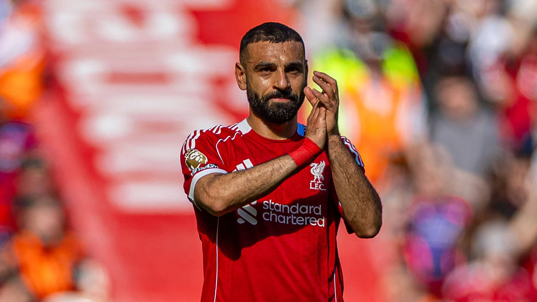 Mohamed Salah bekam bei seiner Auswechslung Standig Ovations. 