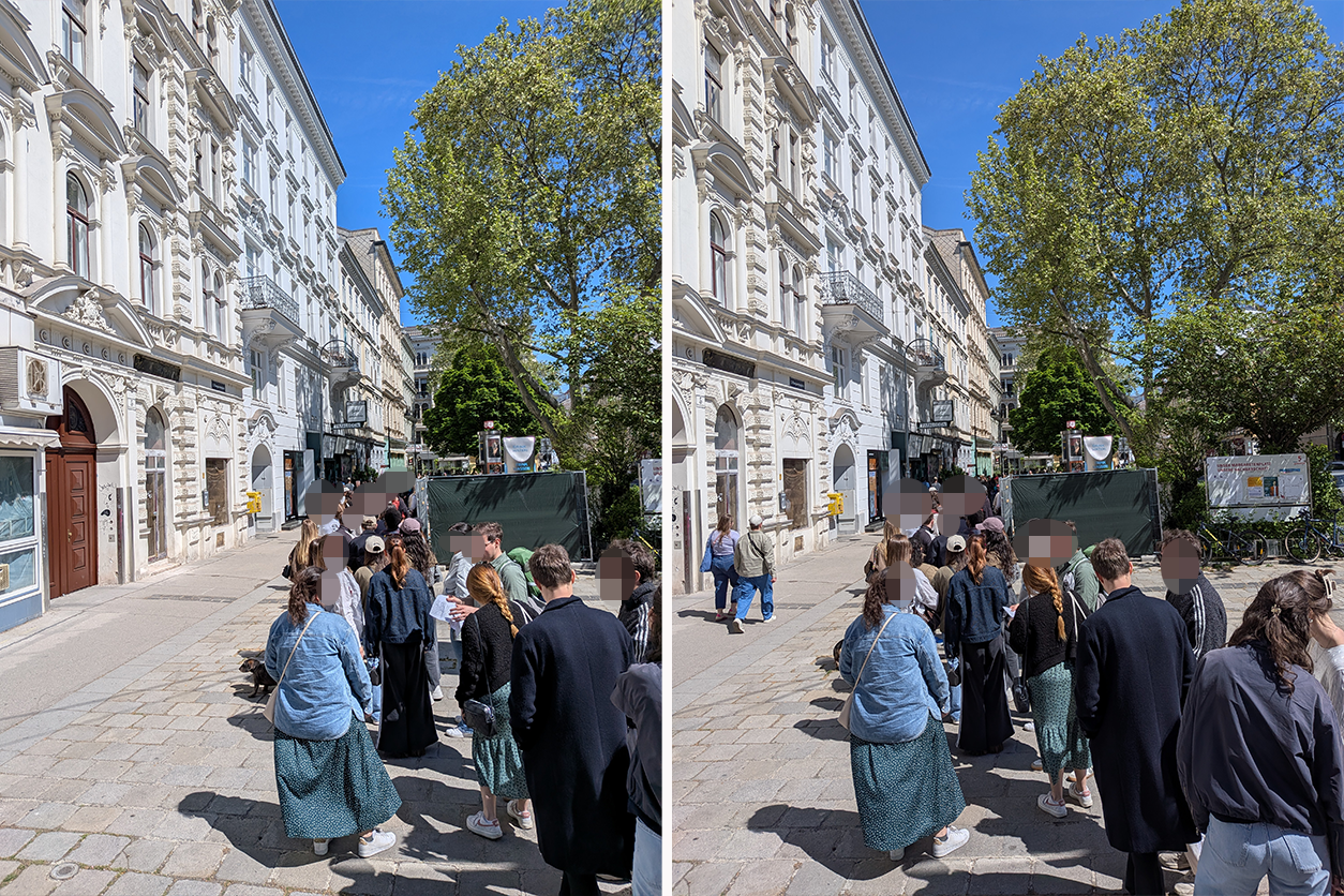 In einer meterlangen Schlange standen die Wiener am Sonntag geduldig an.