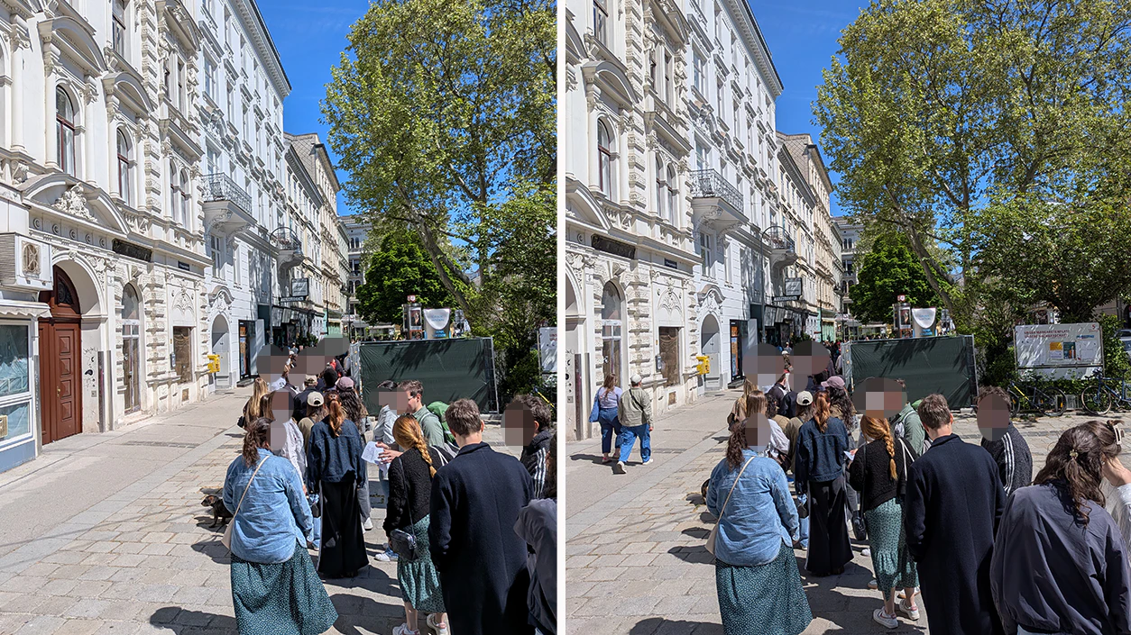 In einer meterlangen Schlange standen die Wiener am Sonntag geduldig an.