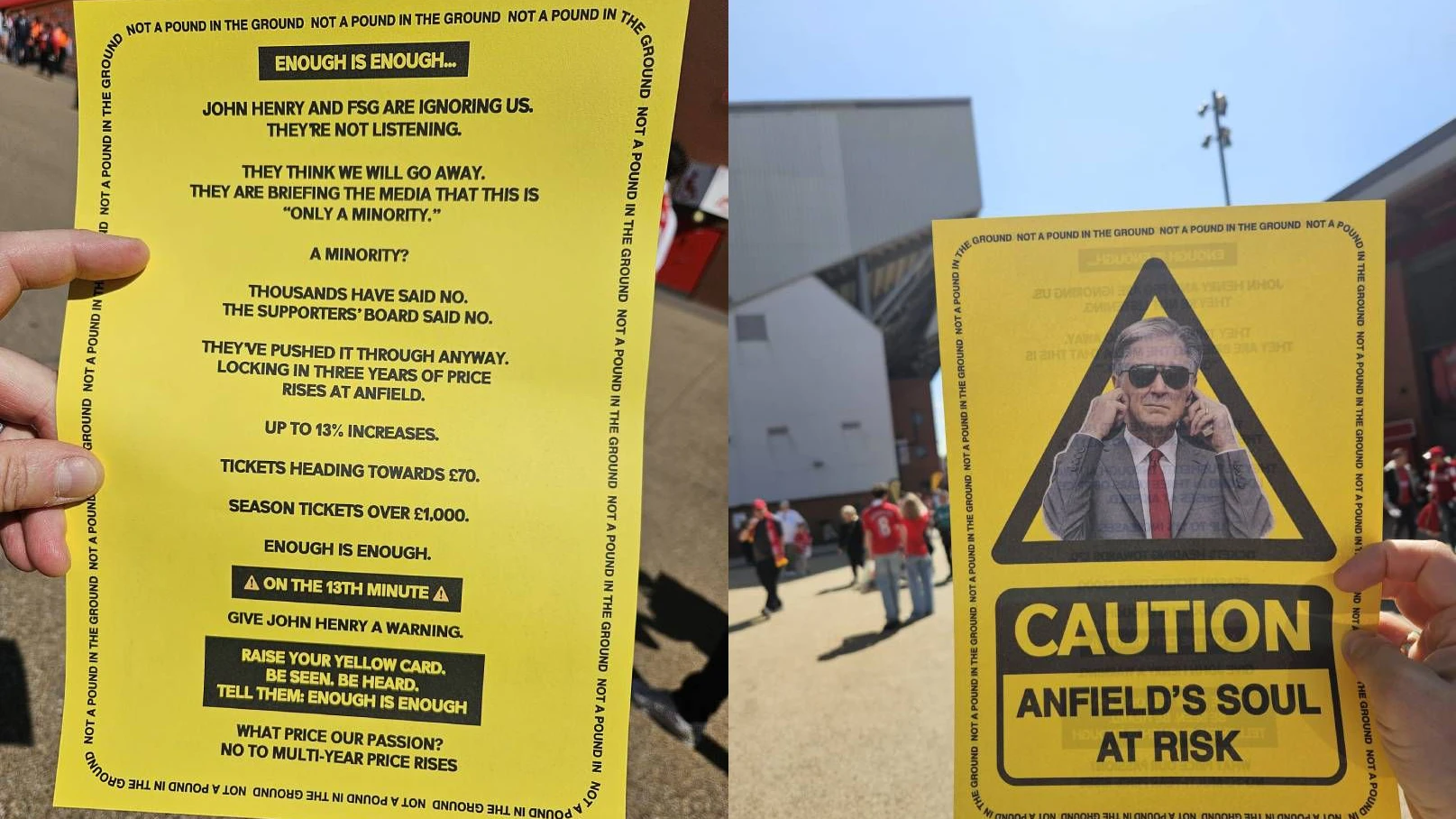 Liverpool-Eigentümer John Henry bekam den Unmut der Fans zu sehen.