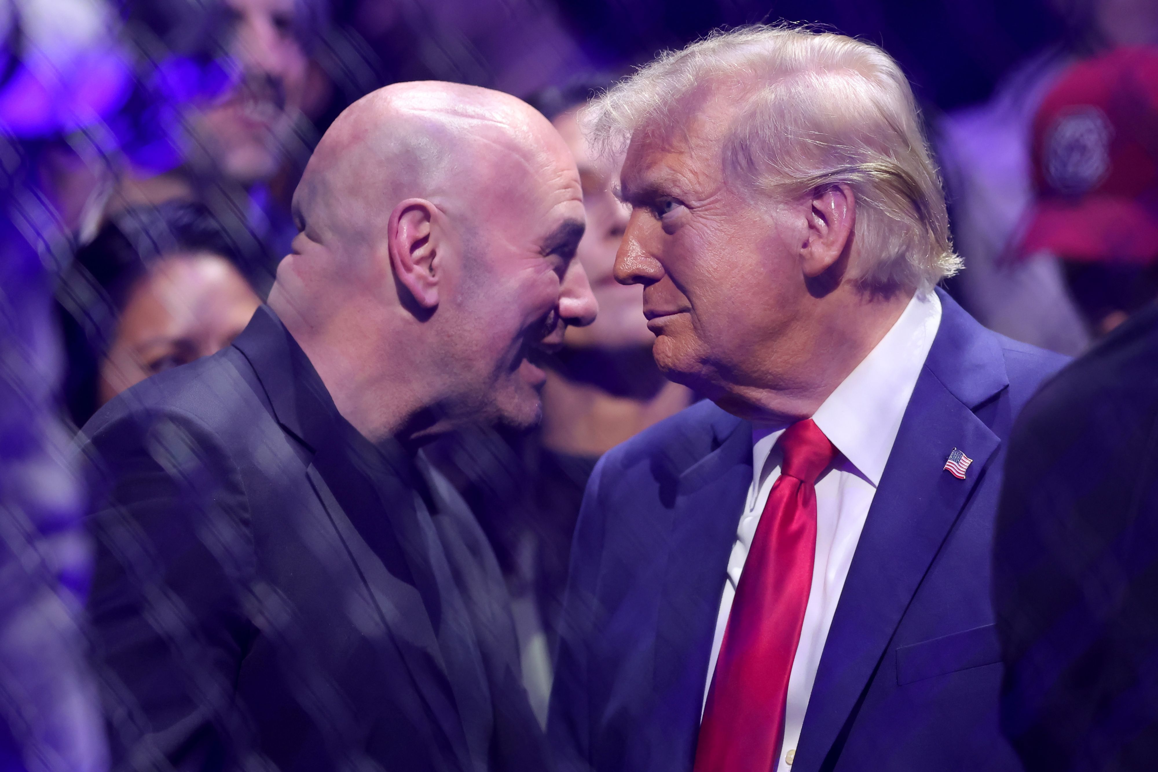 Dana White (left) und Donald Trump 