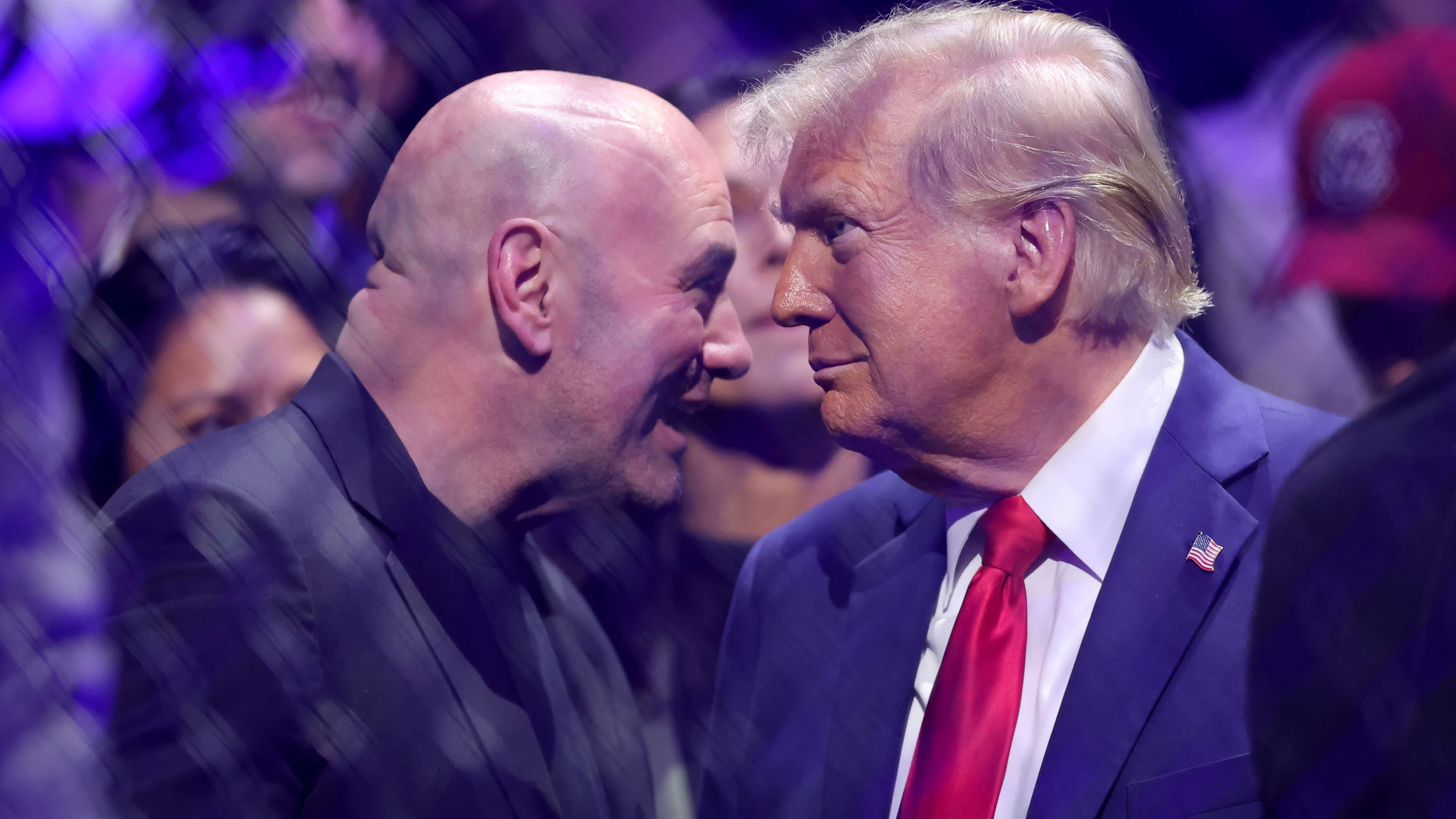 Dana White (left) und Donald Trump 