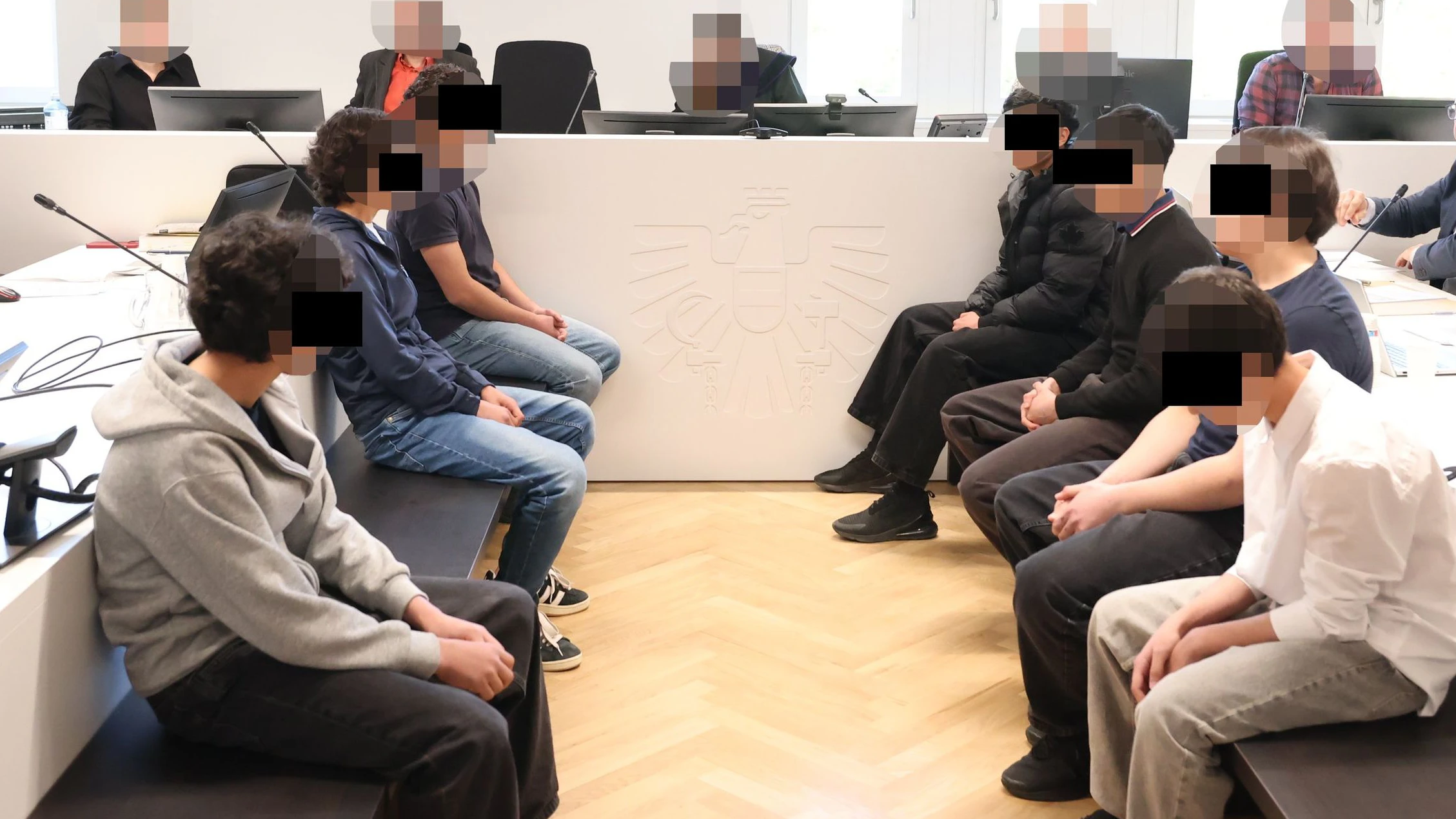 Jugendbande aus Favoriten vor Gericht in Wien.