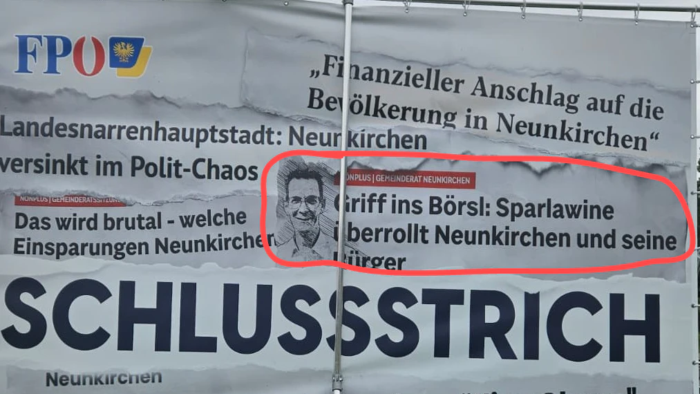 Die ÖVP wirft der FPÖ Wählertäuschung vor – weil die Skizze gar nicht Teil der Überschrift ist, so der Vorwurf.