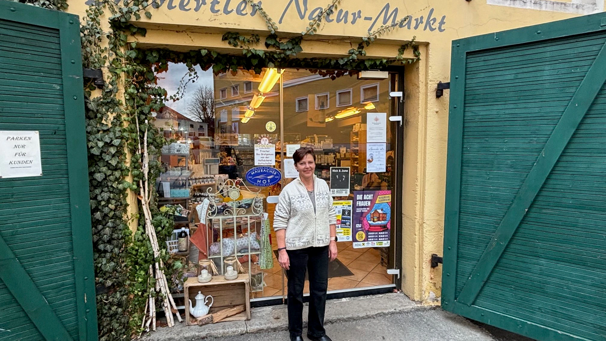 Mittlerweile der letzte Nahversorger im Stadtzentrum von Schärding: Der Innviertler Natur-Markt von Sandra Haslehner.
