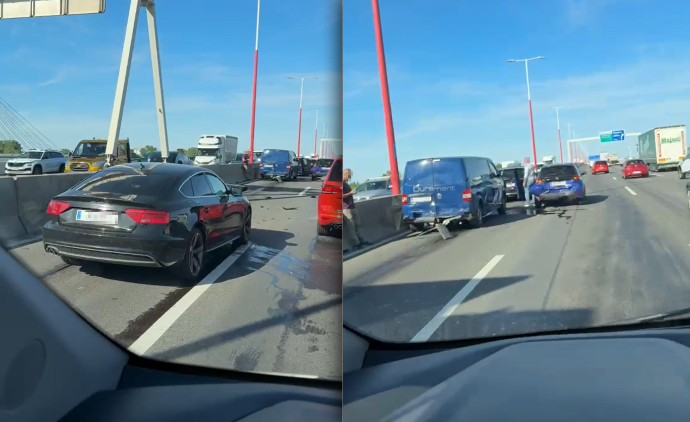 Auf der Südosttangente (A23) in Richtung Stadlau krachten am Montag gleich vier Fahrzeuge ineinander. Die Folge: ein riesiger Rückstau.