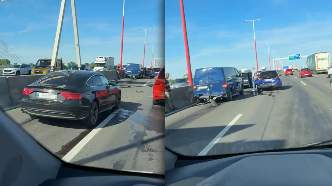 Mindestens vier Fahrzeuge wurden bei dem Unfall beschädigt.