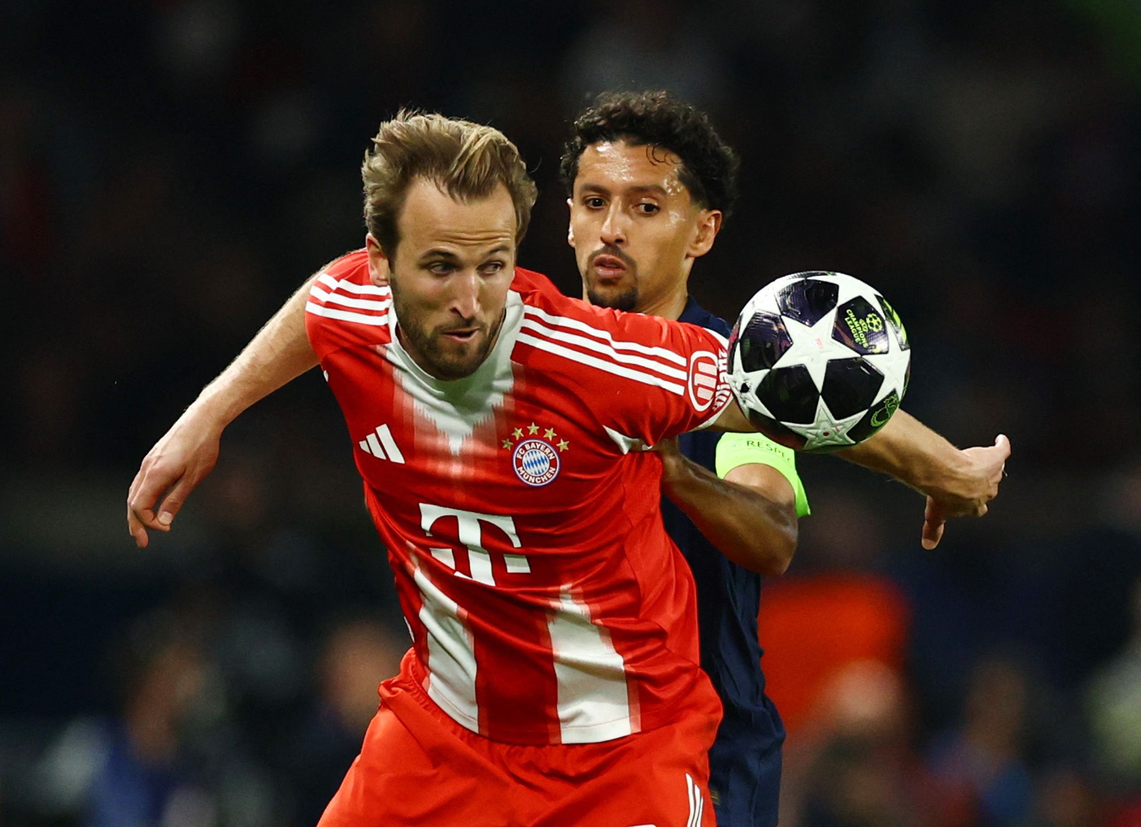 Bayern-Star Harry Kane gegen Paris St.-Germain. 