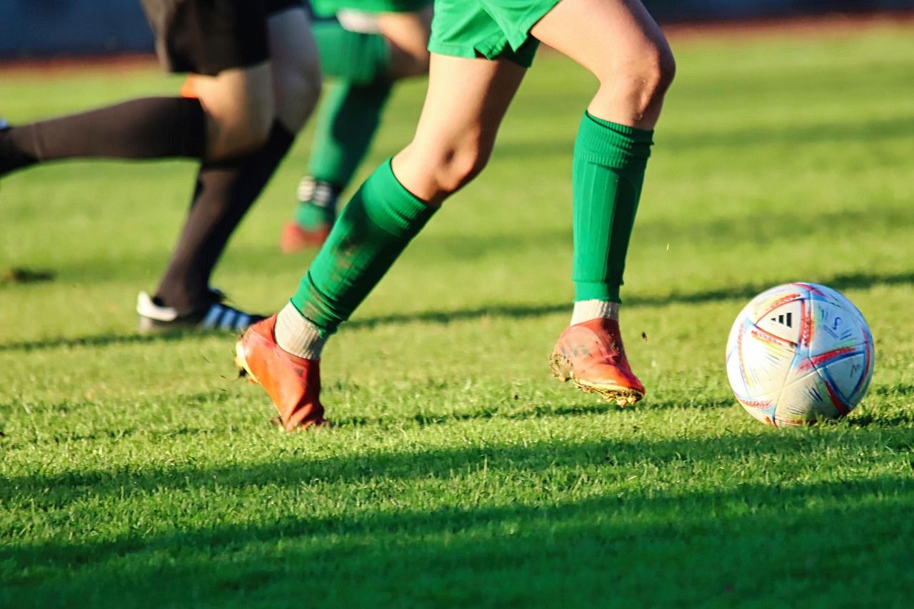 Frauenfußball im Spiel