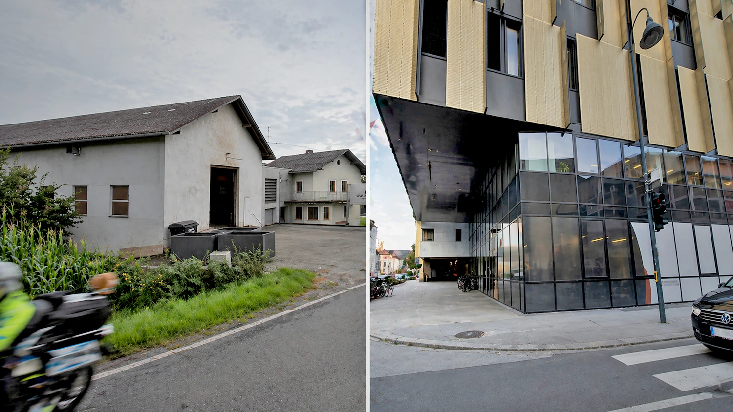 Die Firma aus dem Innviertel ist pleite, wie der KSV in Linz (re.) mitteilte. 