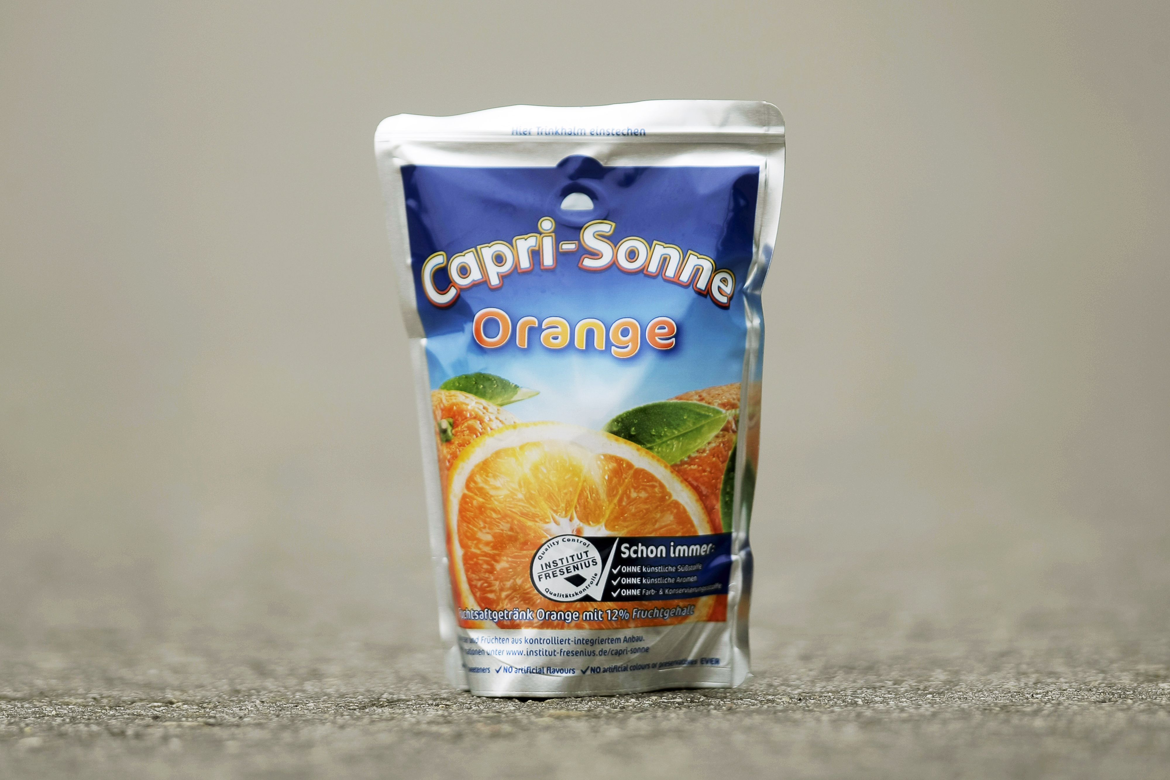Die meisten kennen die Capri-Sun eigentlich so.