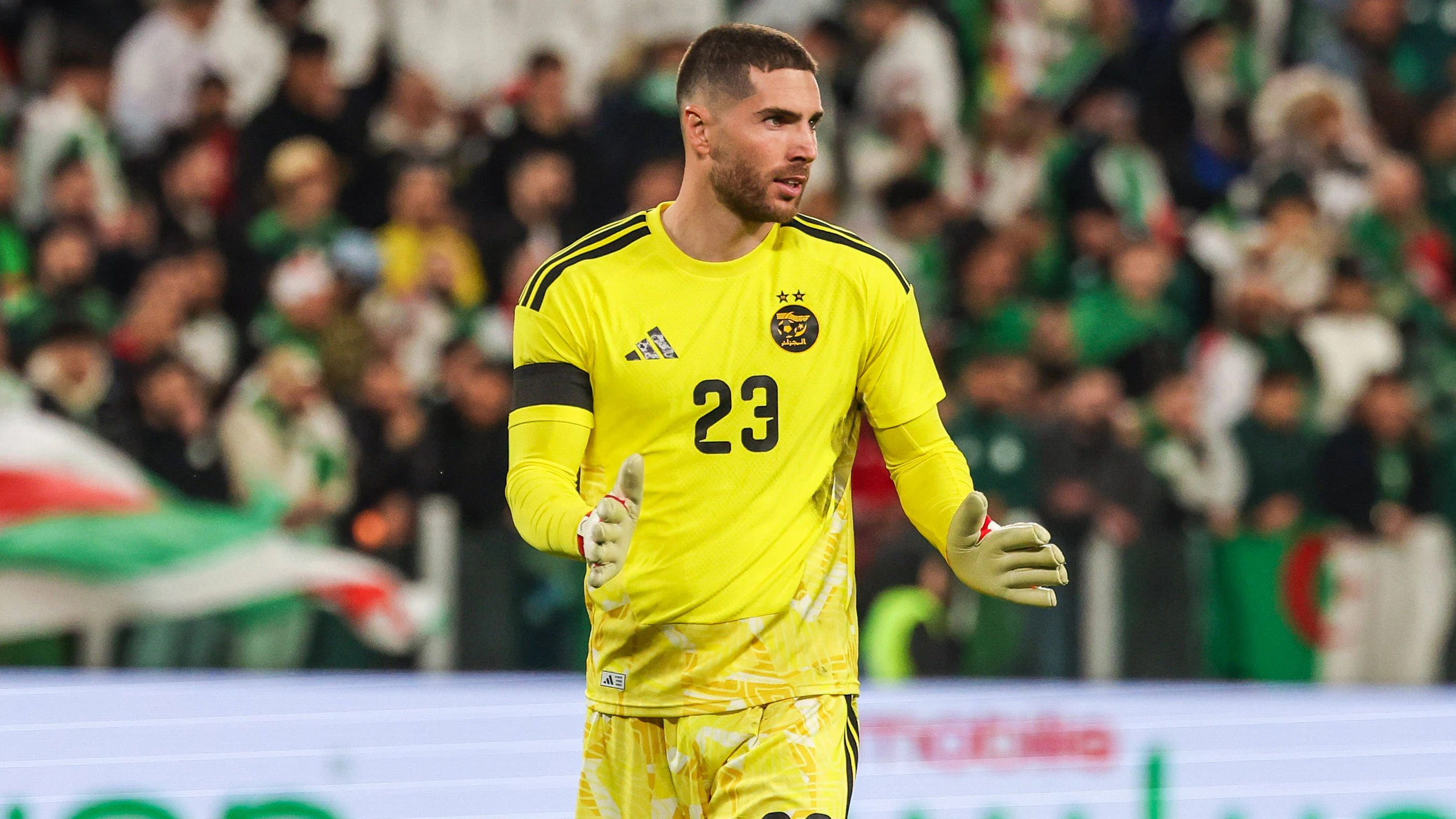 Algeria vs Uruguay - International Friendly, Länderspiel, Nationalmannschaft pre-World Cup - 31/03/2026 Luca Zidane of Algeria seen in action during International Friendly pre-World Cup football match between Algeria and Uruguay at Allianz Stadium in Turin *** Algeria vs Uruguay International Friendly pre World Cup 31 03 2026 Luca Zidane of Algeria seen in action during International Friendly pre World Cup football match between Algeria and Uruguay at Allianz Stadium in Turin Copyright: xBEAUTIFULxSPORTS/Carabellix