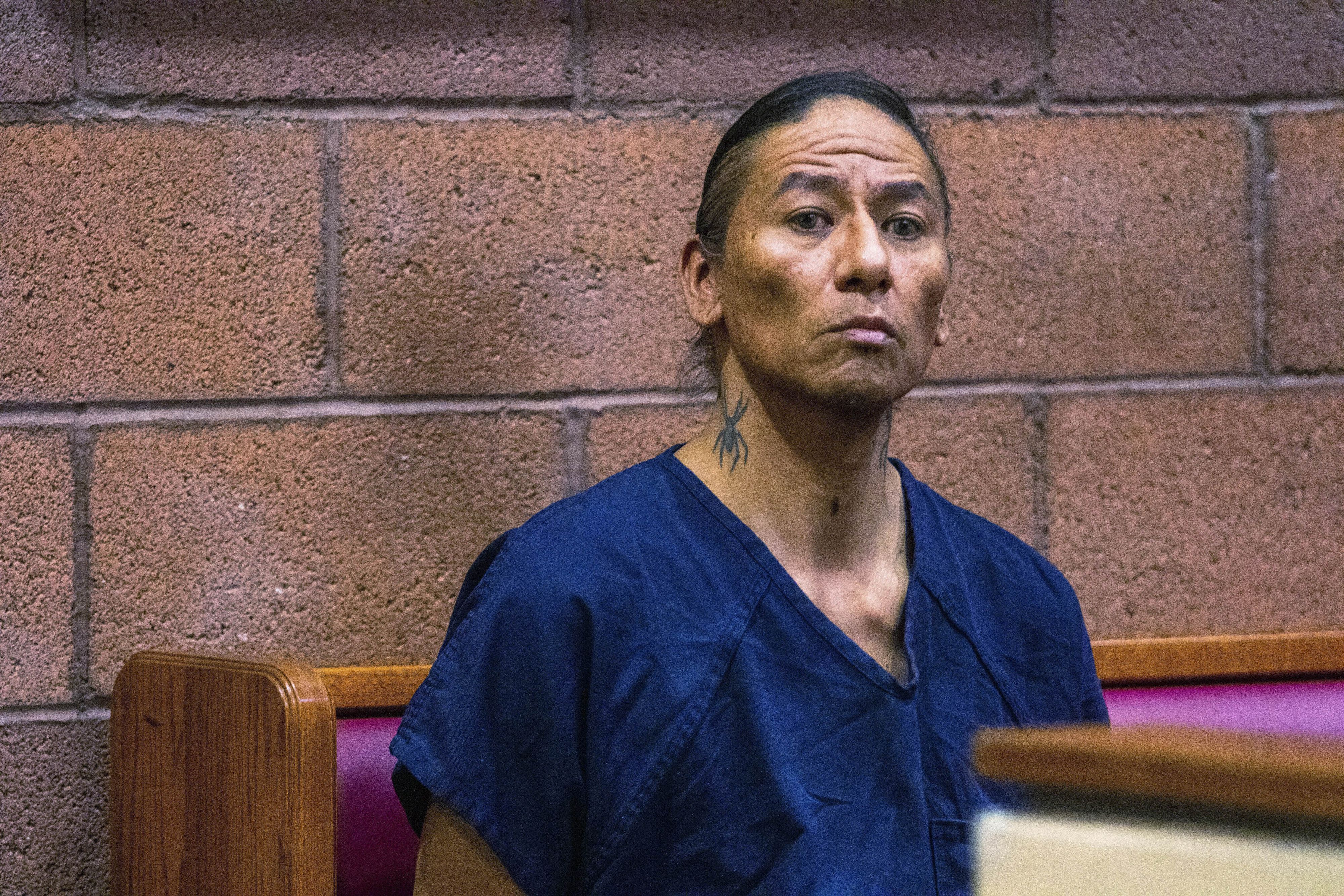 Nathan Chasing Horse am 8. Februar 2023 in North Las Vegas vor Gericht.