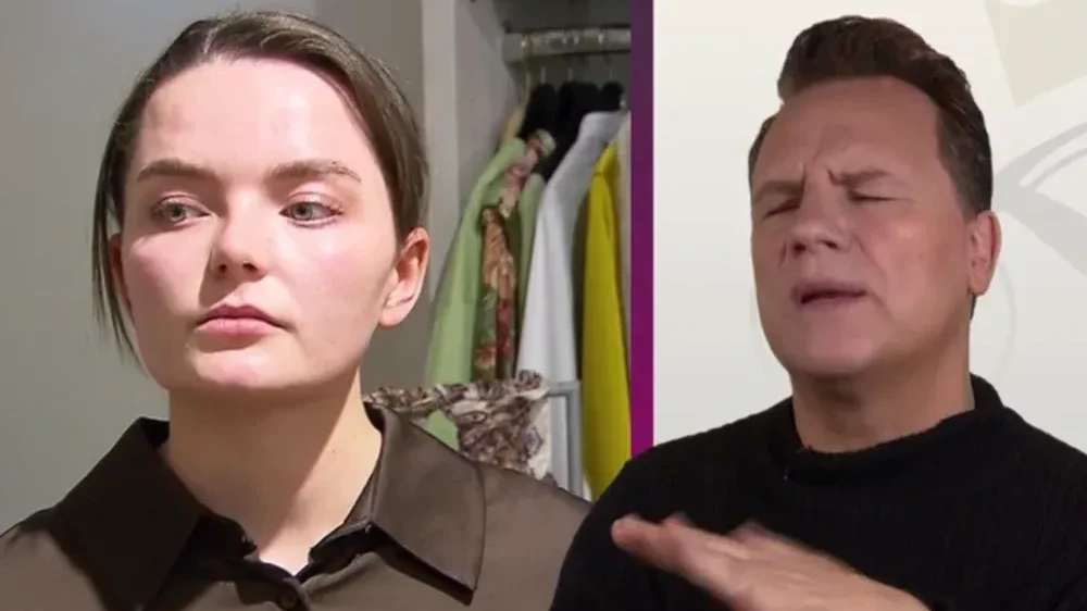 Guido ist kein Fan von Francas Look.