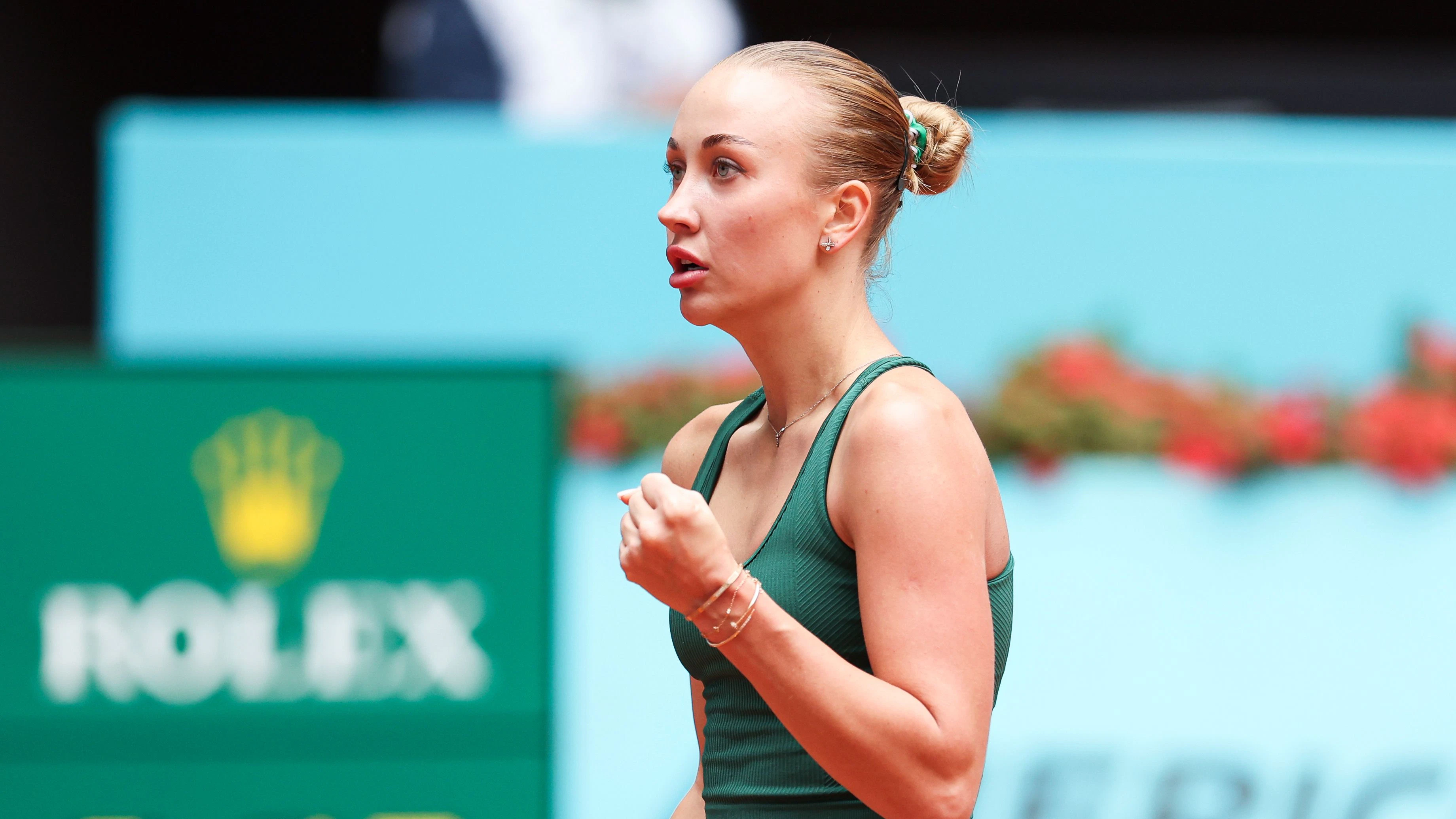 MADRID,SPAIN,24.APR.26 - TENNIS - WTA Tour, Mutua Madrid Open. Image shows Anastasia Potapova (AUT). Photo: GEPA pictures/ ZUMA Press/ AFP7/ Irina R. Hipolito - ATTENTION - COPYRIGHT FOR AUSTRIAN CLIENTS ONLY