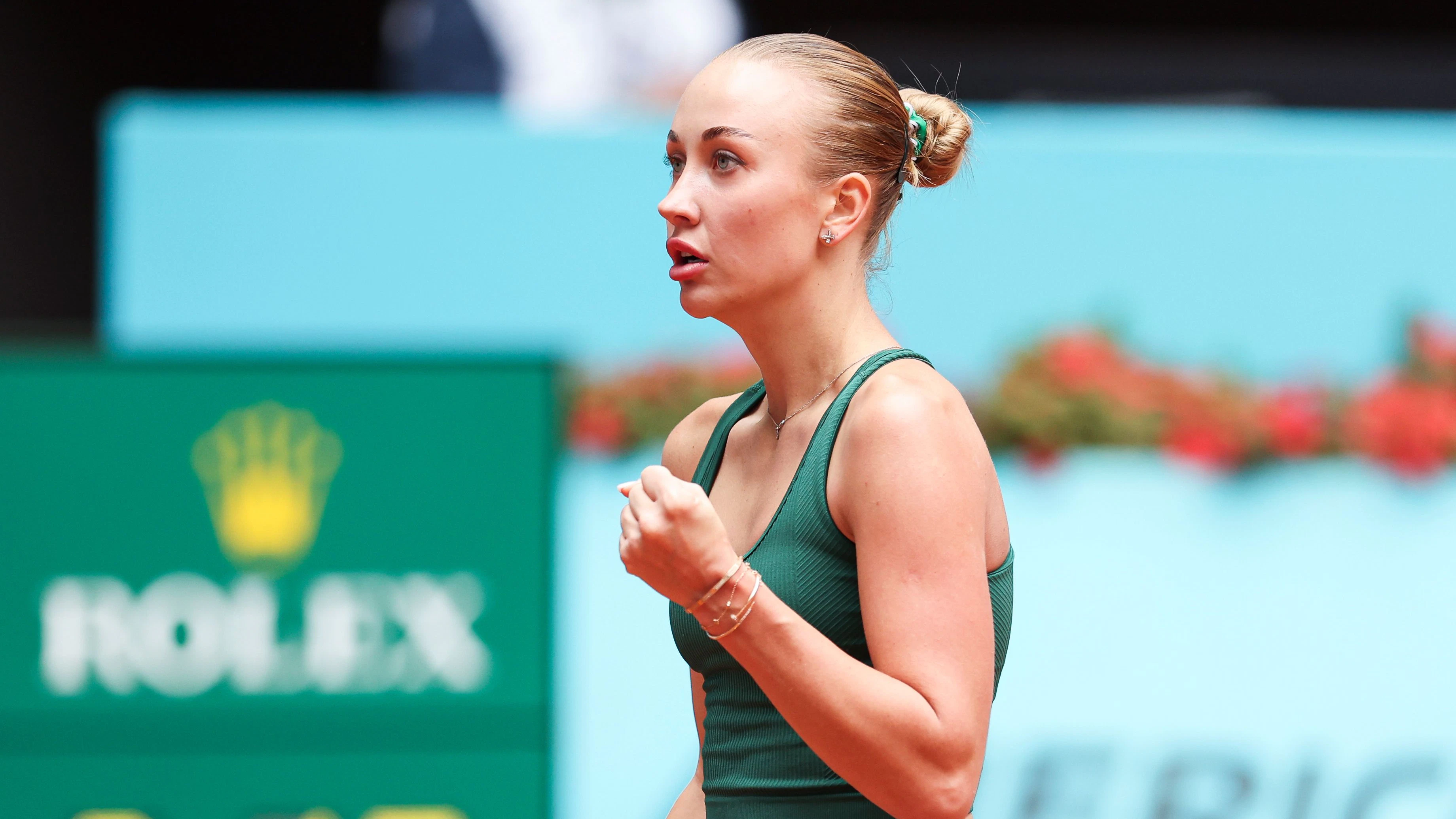 MADRID,SPAIN,24.APR.26 - TENNIS - WTA Tour, Mutua Madrid Open. Image shows Anastasia Potapova (AUT). Photo: GEPA pictures/ ZUMA Press/ AFP7/ Irina R. Hipolito - ATTENTION - COPYRIGHT FOR AUSTRIAN CLIENTS ONLY