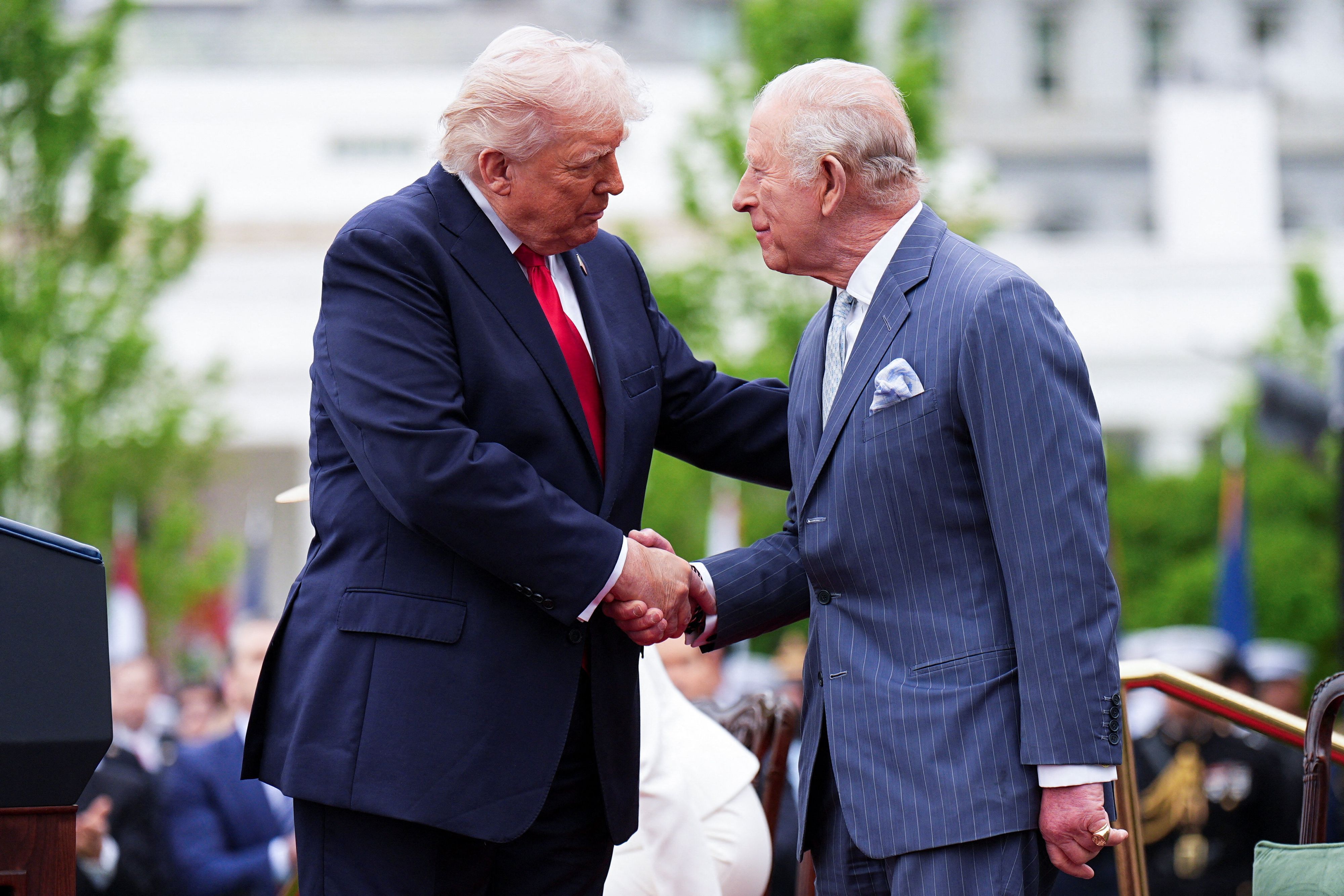 König Charles bei seinem Staatsbesuch in Washington.