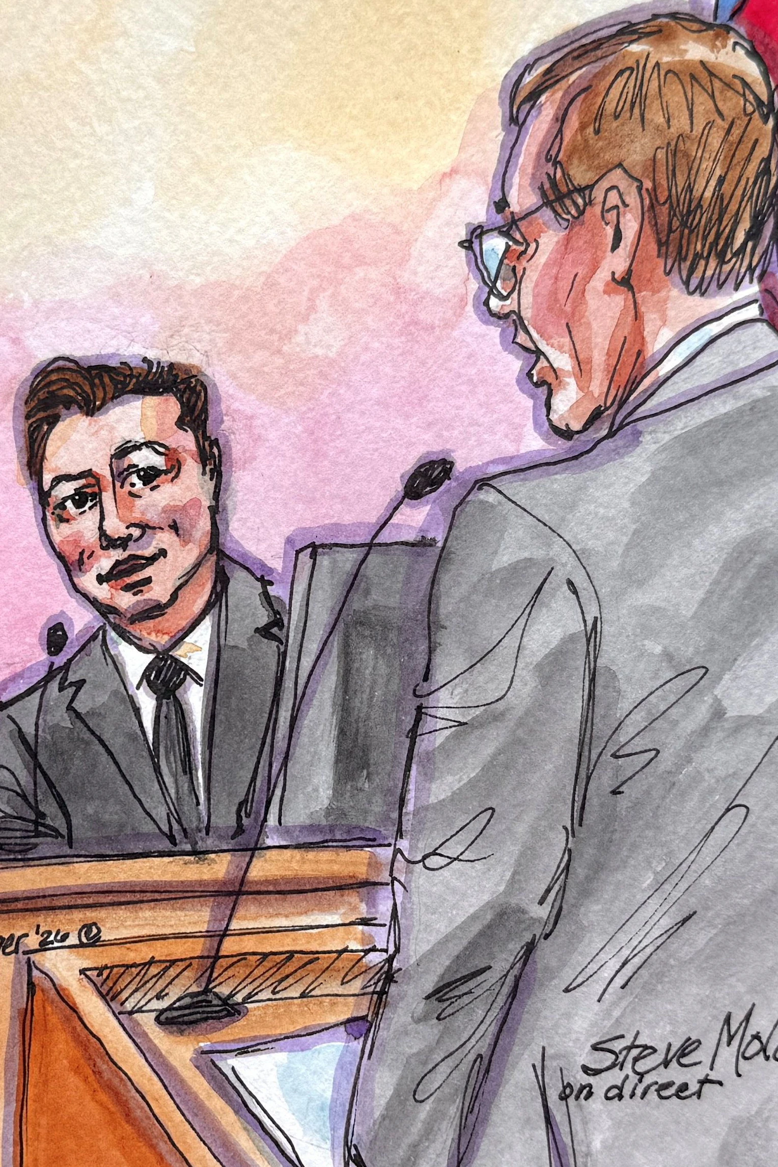 Elon Musk sagte am Dienstag als erster Zeuge aus