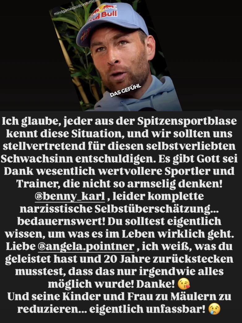 Alexander Pointner teilt aus gegen Benjamin Karl.