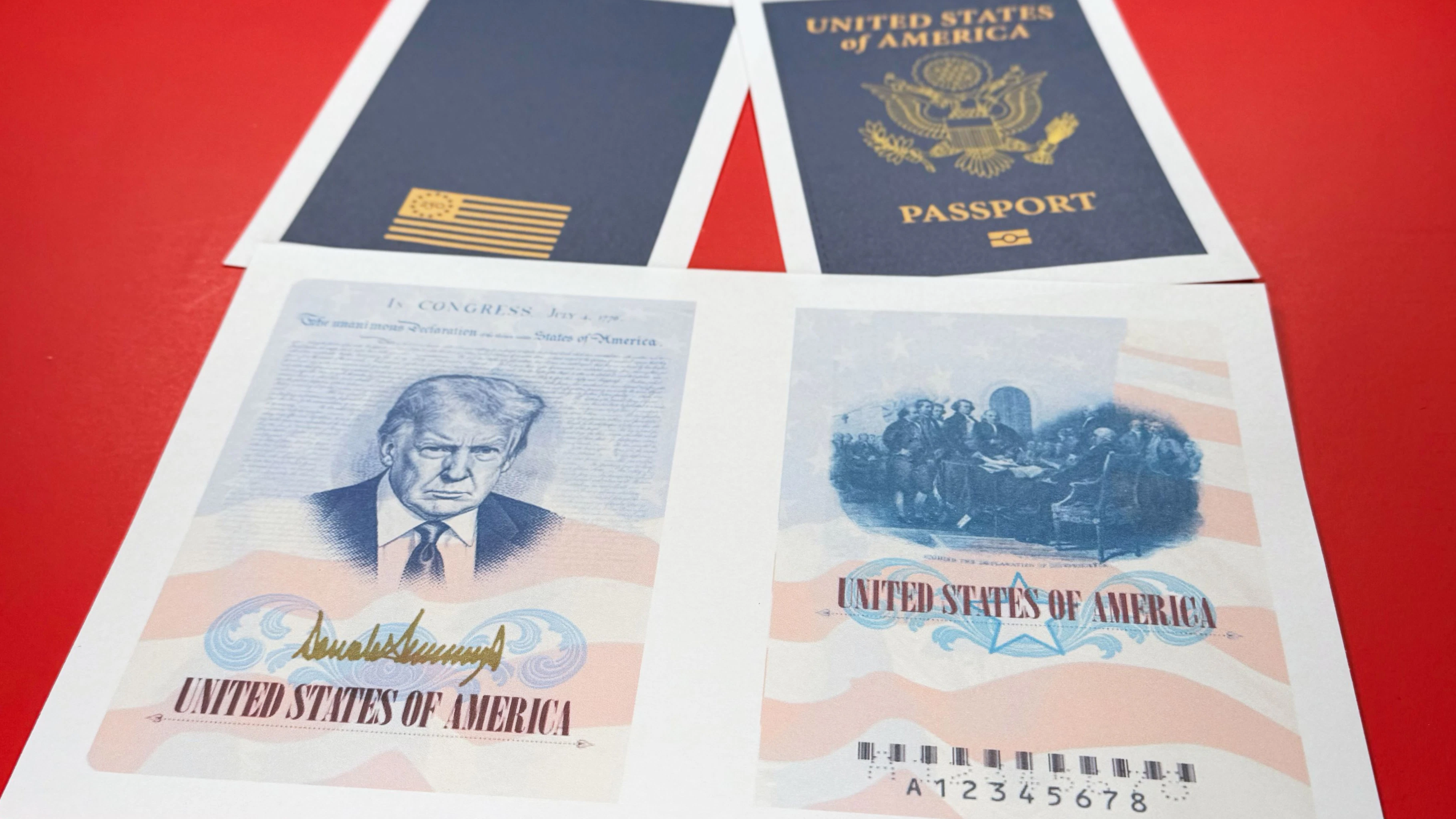 Erstmals soll das Porträt eines amtierenden US-Präsidenten auf Reisepässen erscheinen – zum 250. Jubiläum der Unabhängigkeitserklärung.