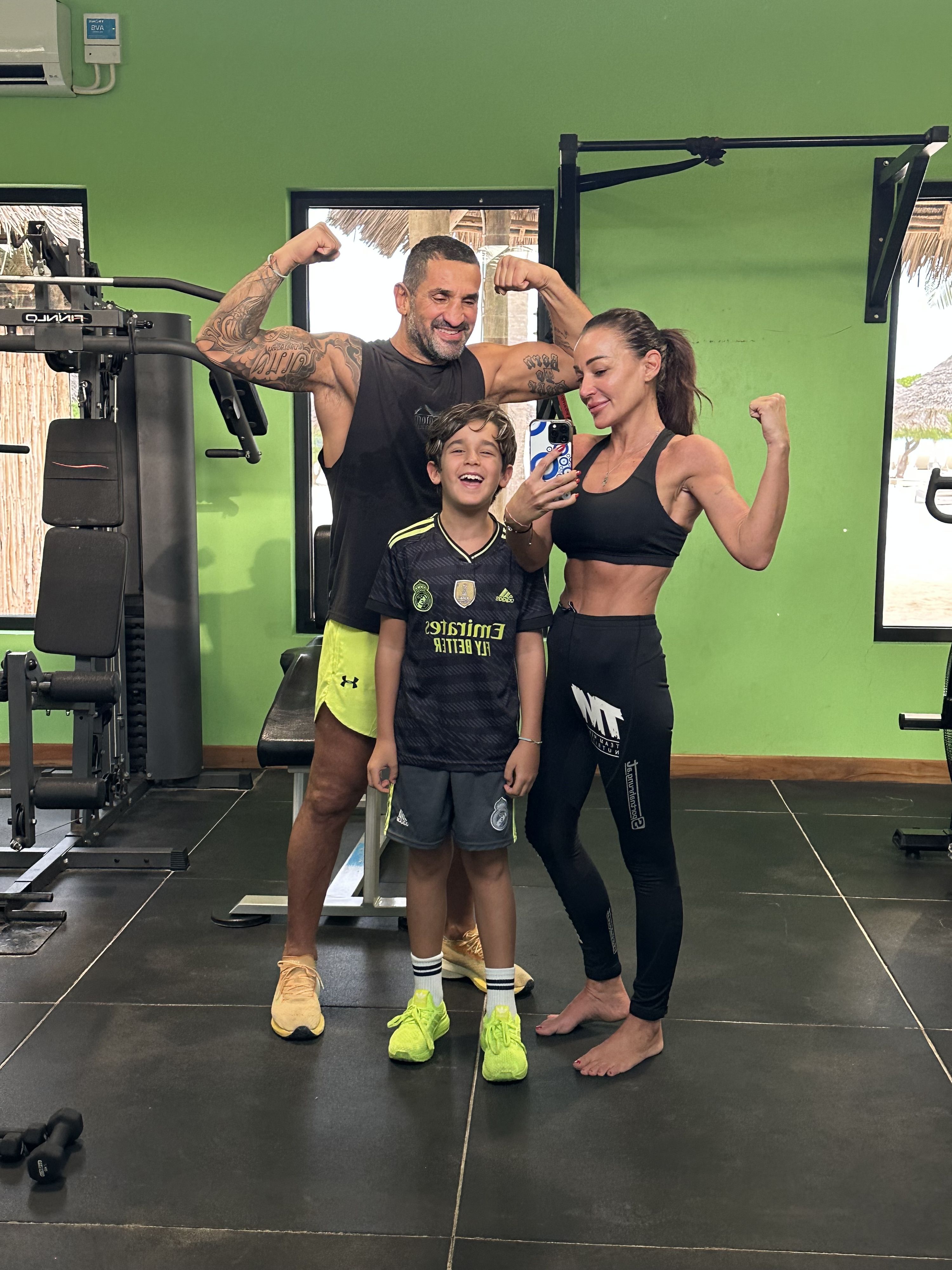 Fadi Merza mit seiner Familie - Ehefrau Ines und Sohn Michel