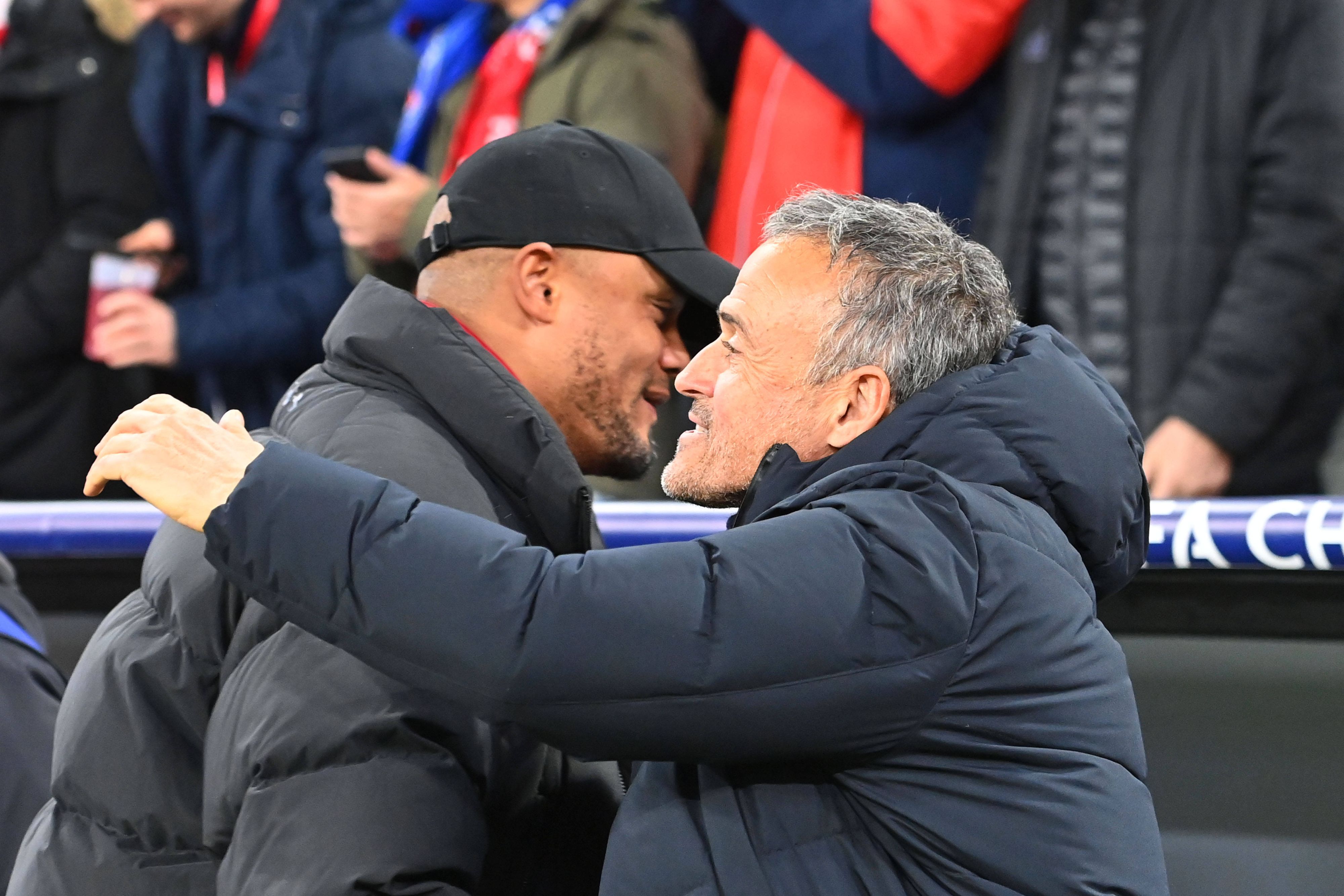 Vincent Kompany und Luis Enrique.