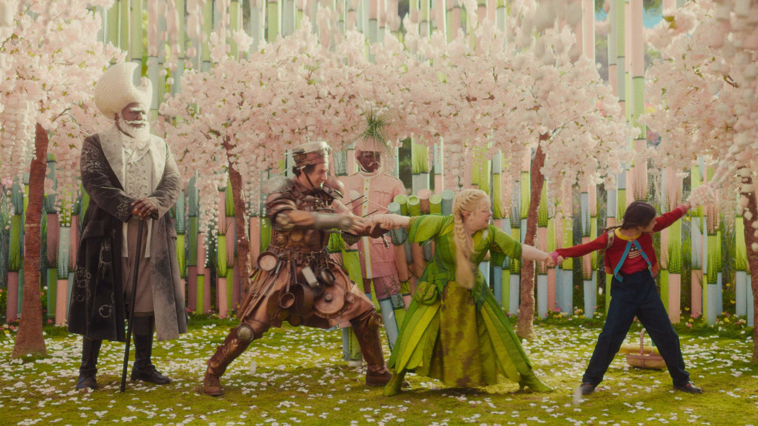 Die Kinder geraten über den Wunderweltenbaum in fantastische Reiche und Abenteuer