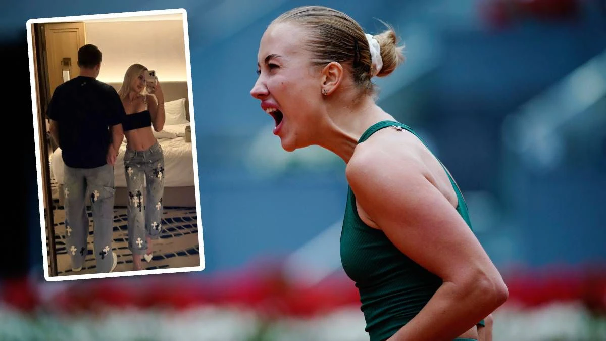 Anastasia Potapova steht im Madrid-Halbfinale, ihr Freund feuerte sie dabei an. 