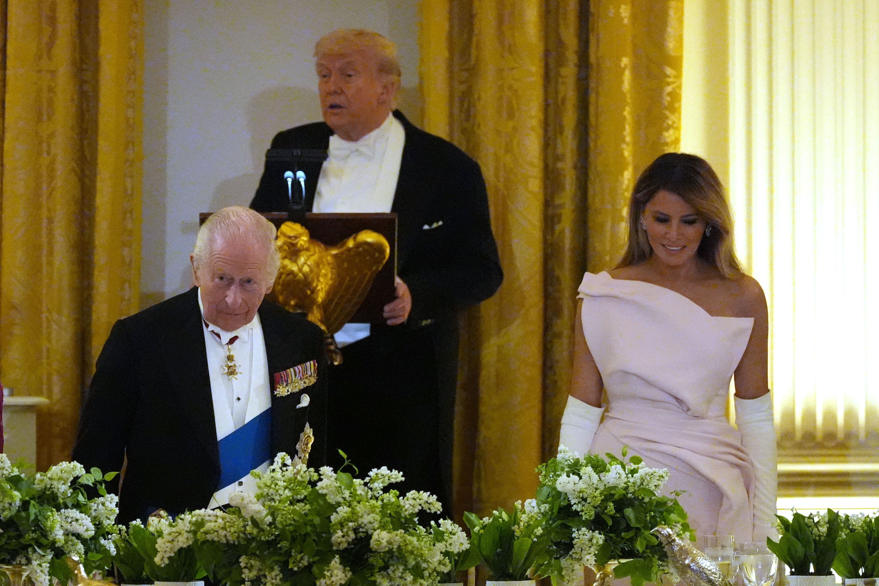 Melania Trump war für das exquisite Dinner verantwortlich.