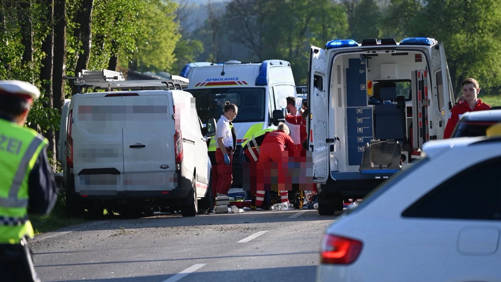 Ein 12-jähriges Mädchen wurde schwer verletzt ins Uniklinikum Linz geflogen, das andere verstarb noch an der Unfallstelle.