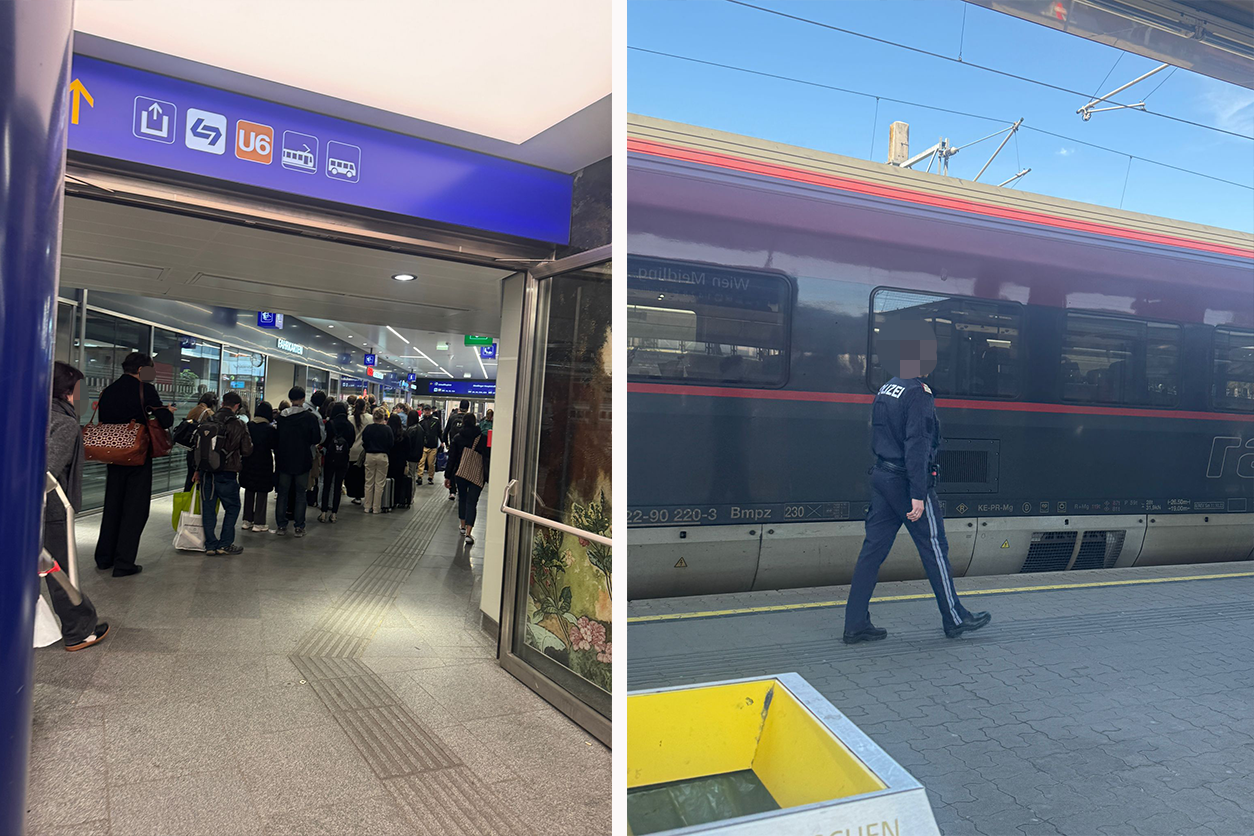 Am Donnerstag musste die Polizei einen Zug räumen.