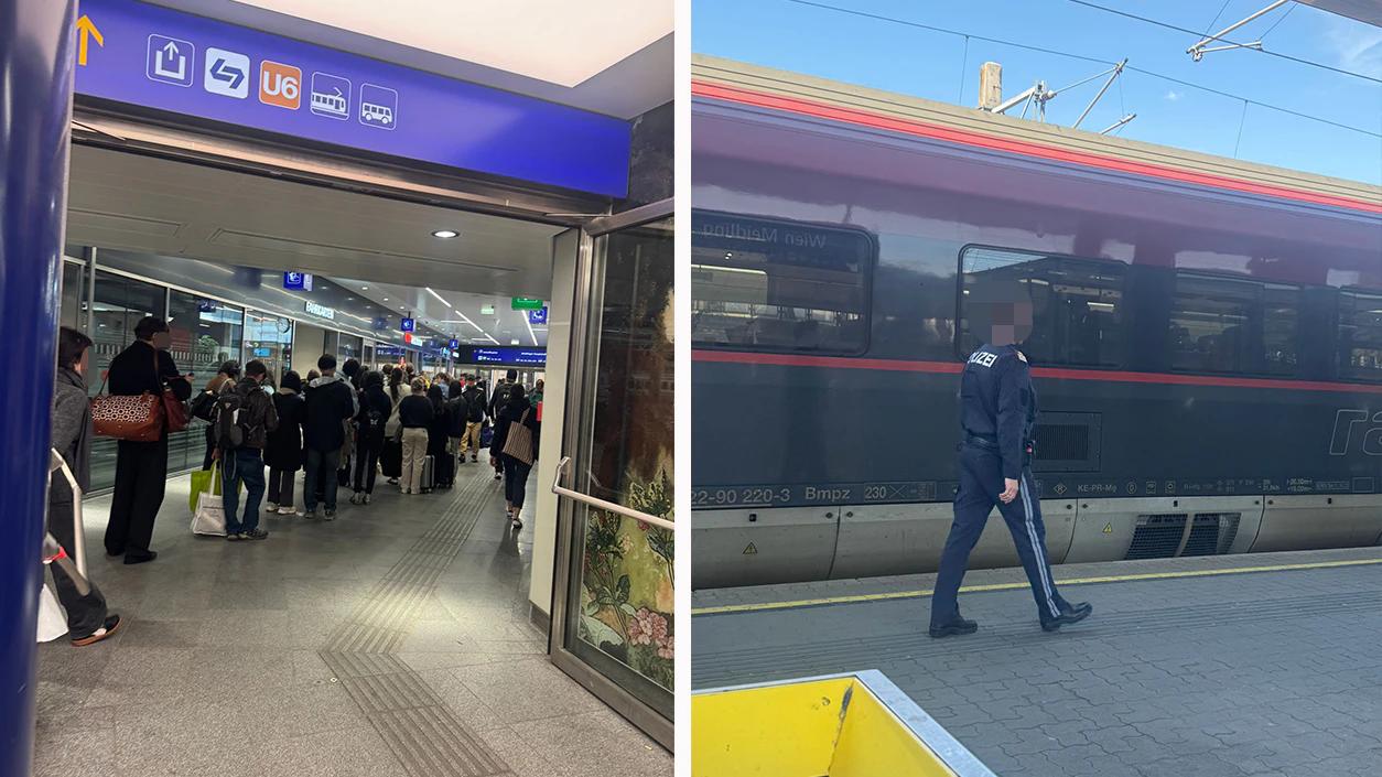 Am Donnerstag musste die Polizei einen Zug räumen.