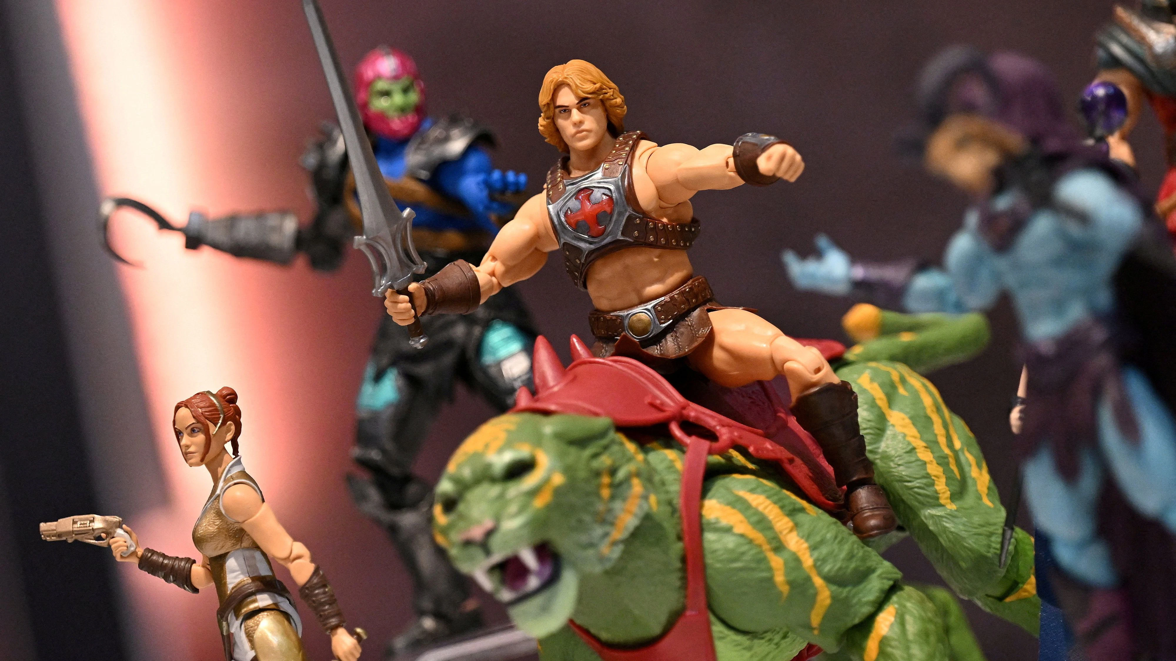 Bei der Spielzeugmesse 2026 in Nürnberg hat Mattel neue Spielfiguren der "Master of the Universe" präsentiert.