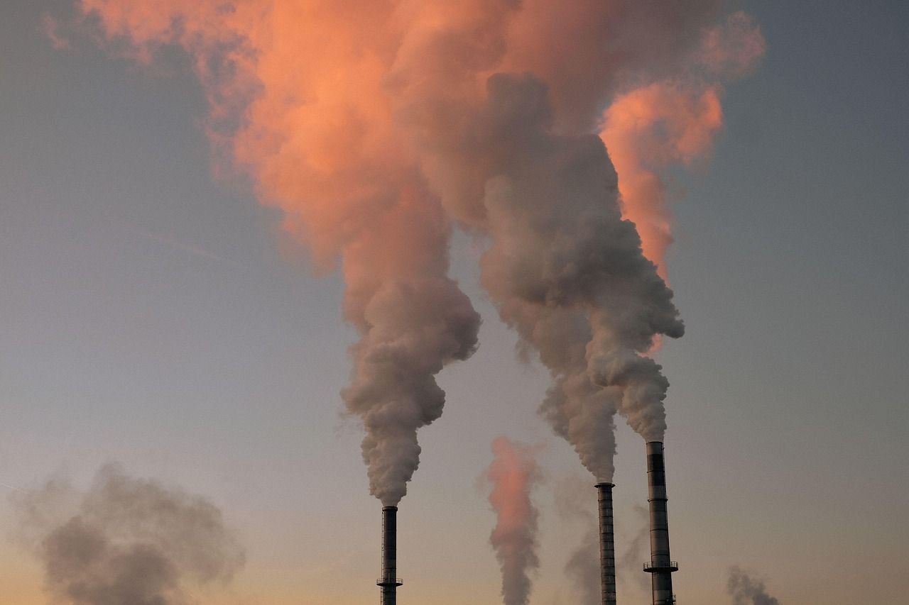 Industrielle Luftverschmutzung und Smog