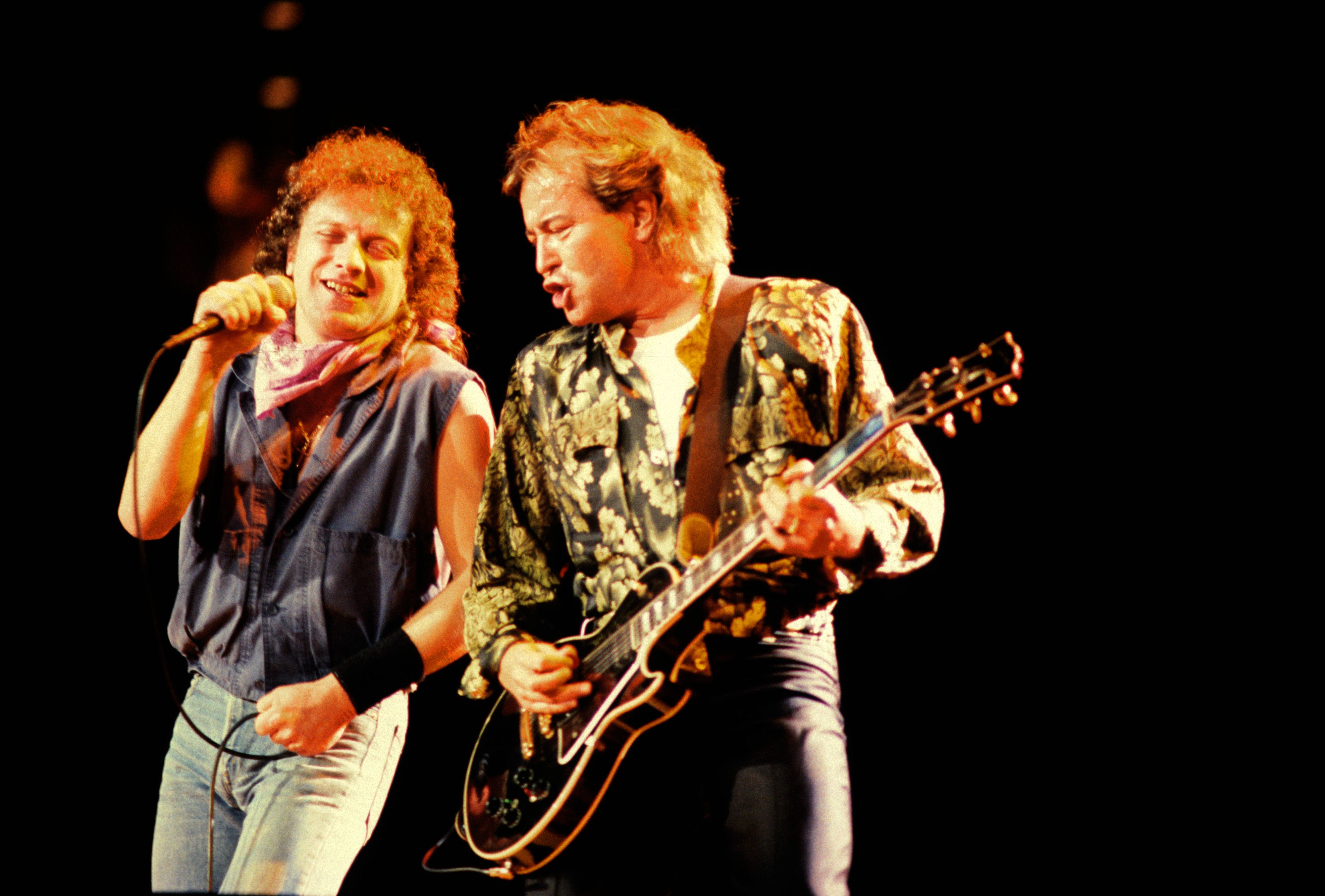 <strong>Foreigner</strong>: Sänger Lou Gramm und Gitarrist Mick Jones (Foto aus den 1980er-Jahren)