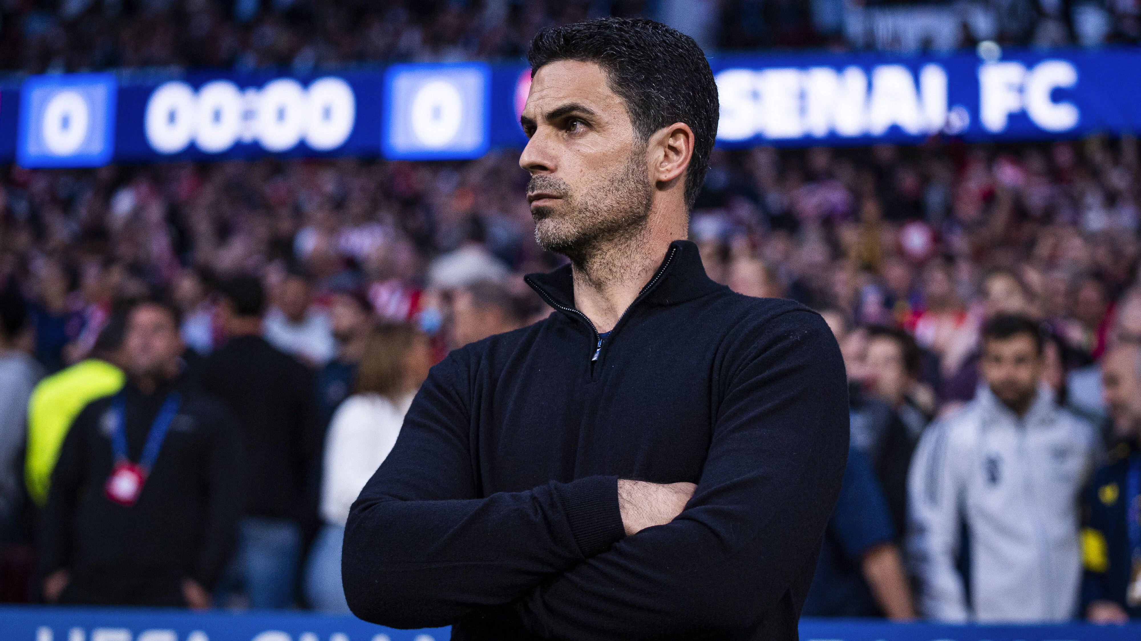 Arsenal-London-Trainer Mikel Arteta. 