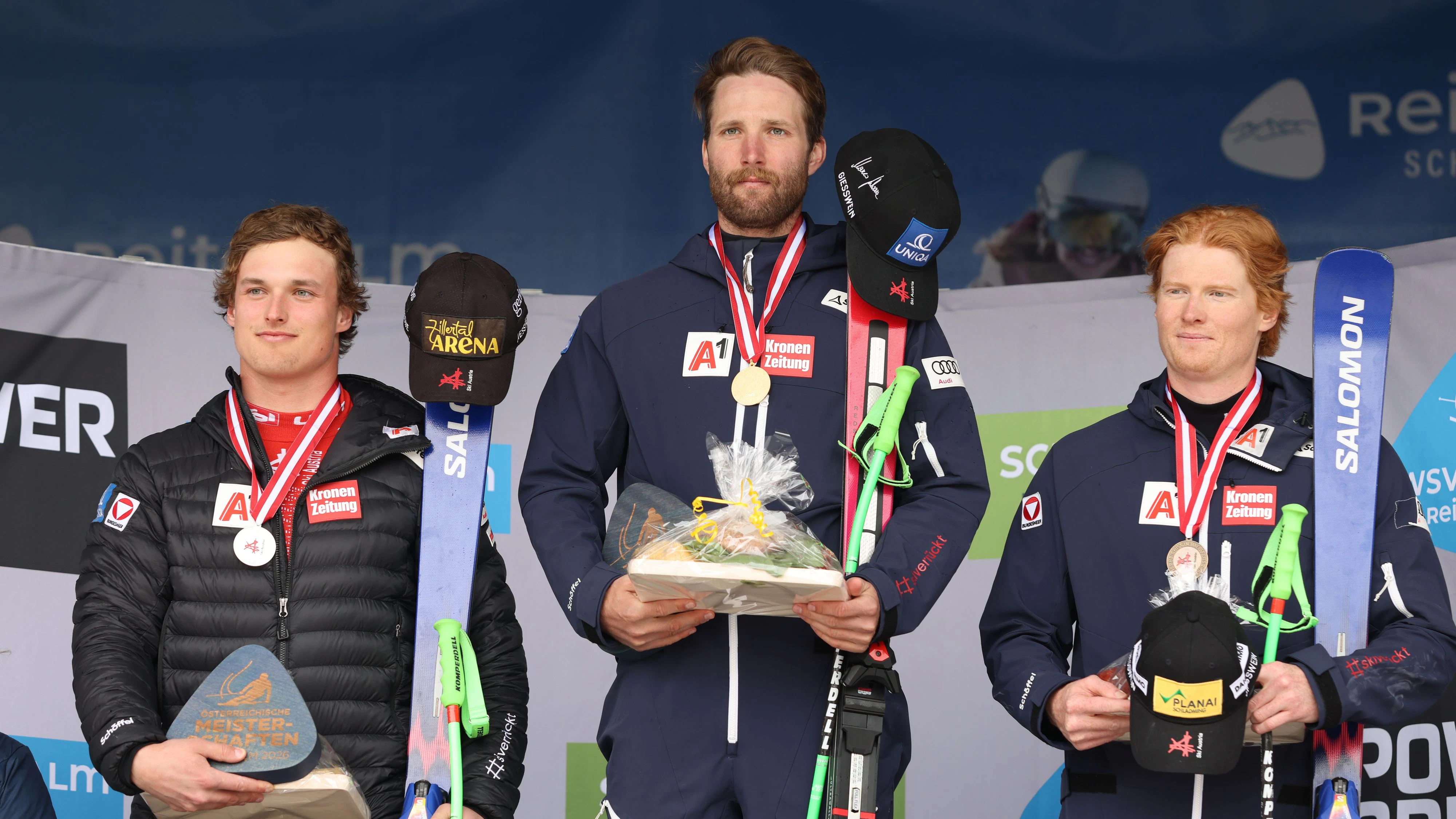 Matteo Haas musste sich nur Marco Schwarz geschlagen geben. 