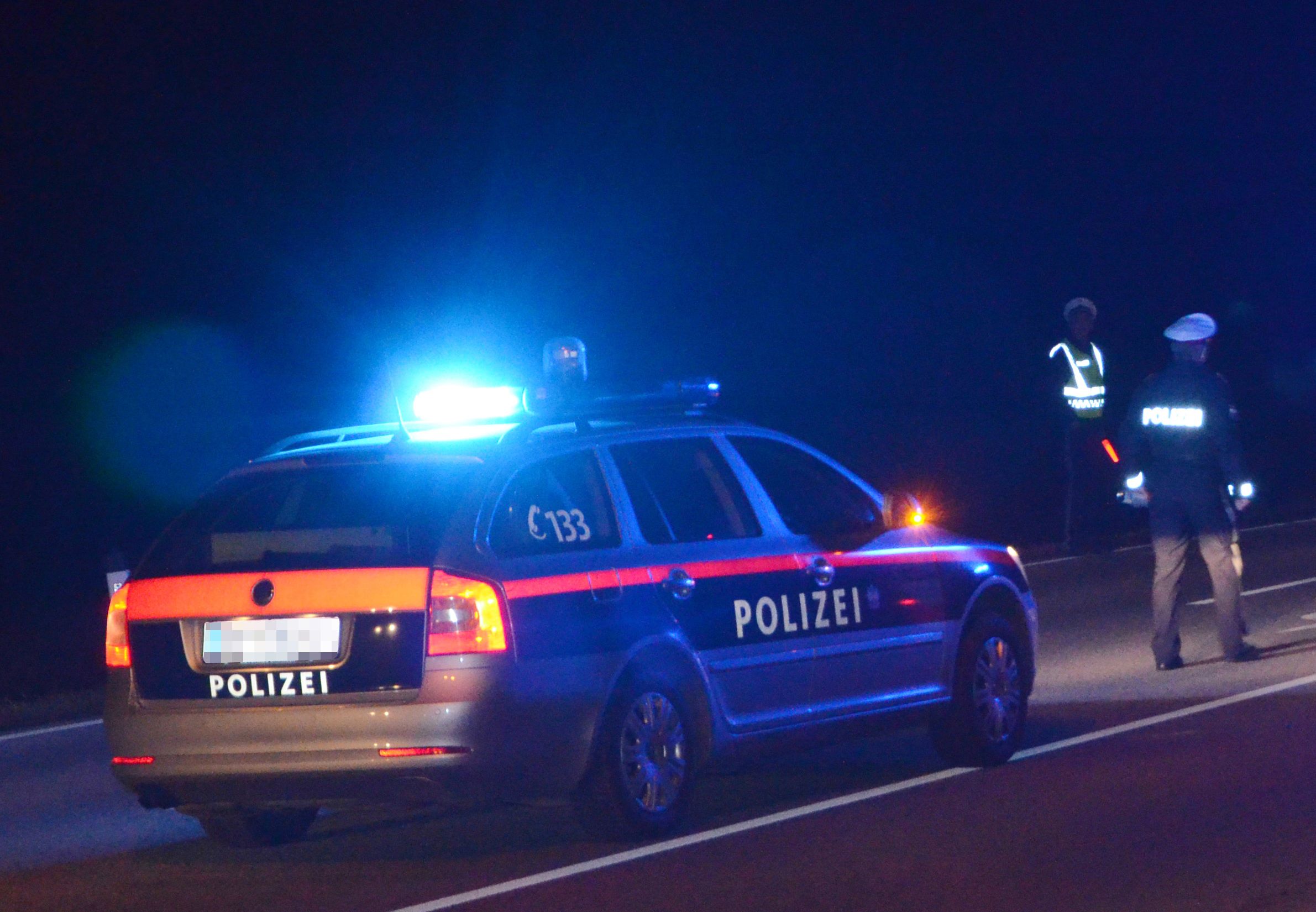 Die Polizei konnte den Bus stoppen. 